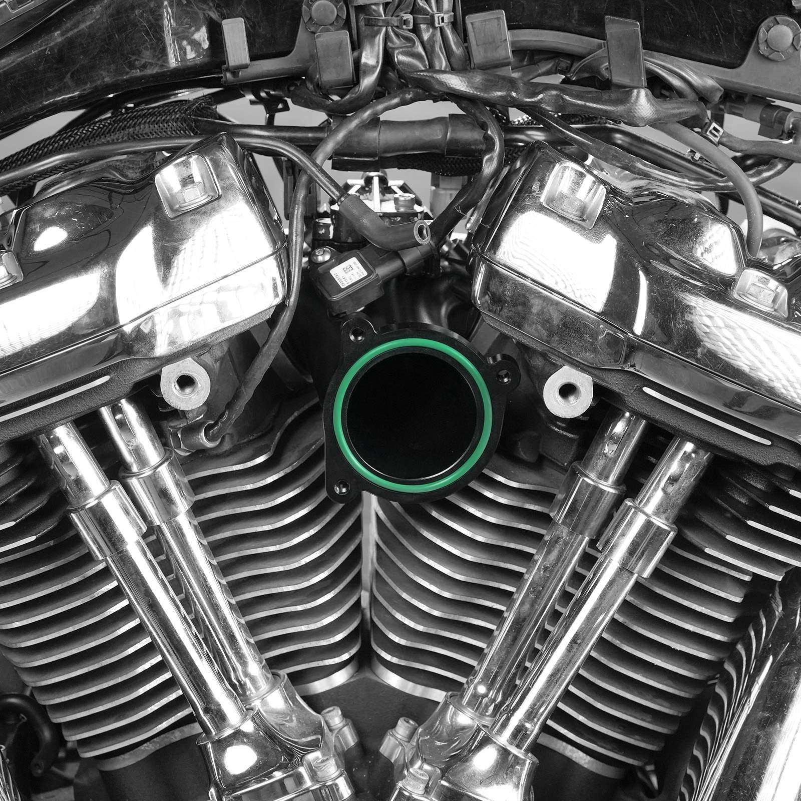 57mm One-Piece Billet CNC M8 Intake Manifold For Harley Softail Low Rider S Street Bob