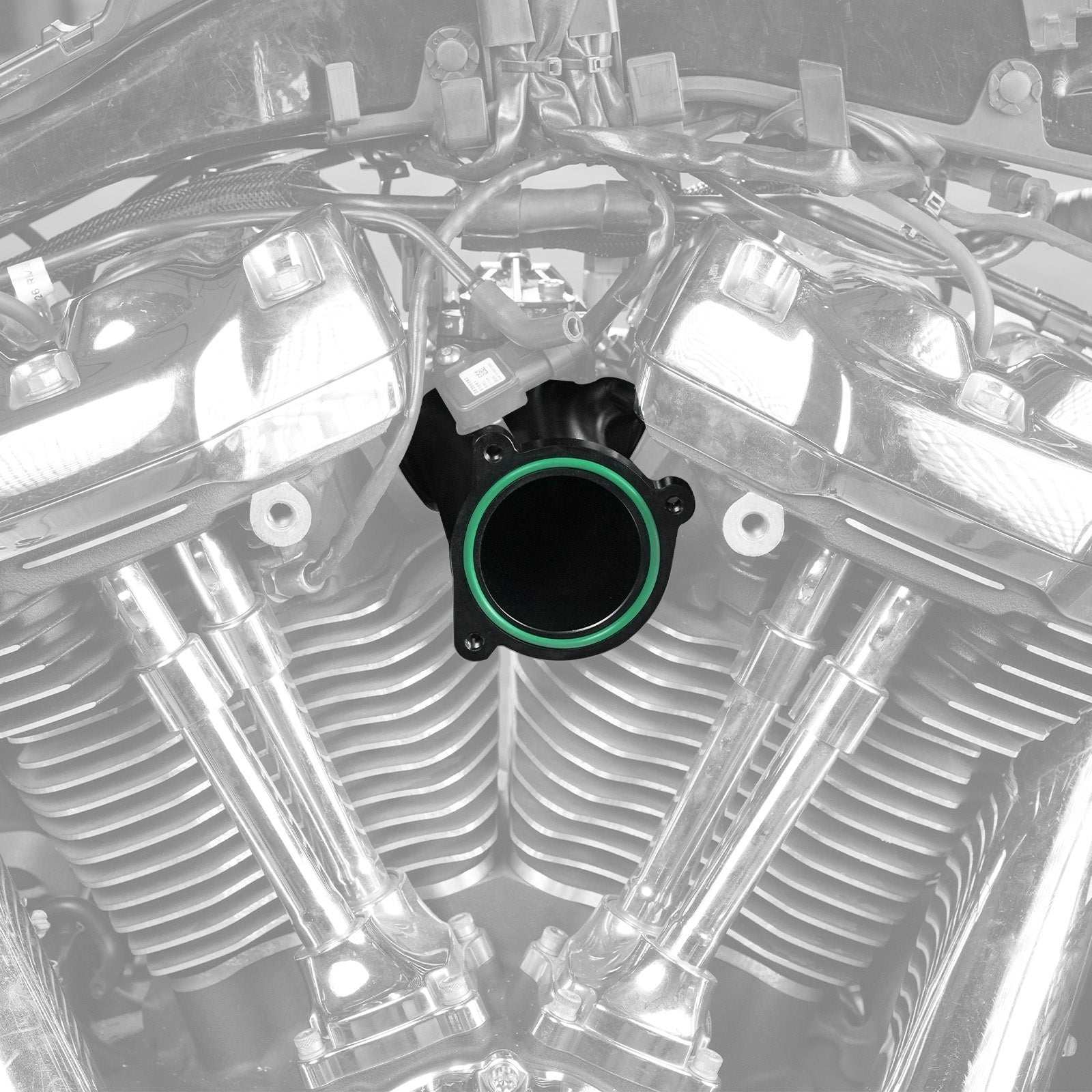 57mm M8 Engine Air Intake Manifold For Harley Softail Fat Boy Street Bob Low Rider