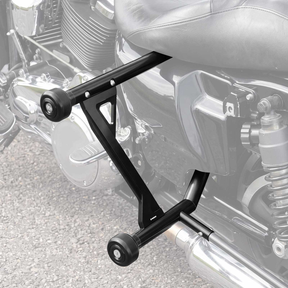 Replaceable Slider Saddlebag Crash Bar Guard for Harley Road Glide Street Glide Road King 2009-2025