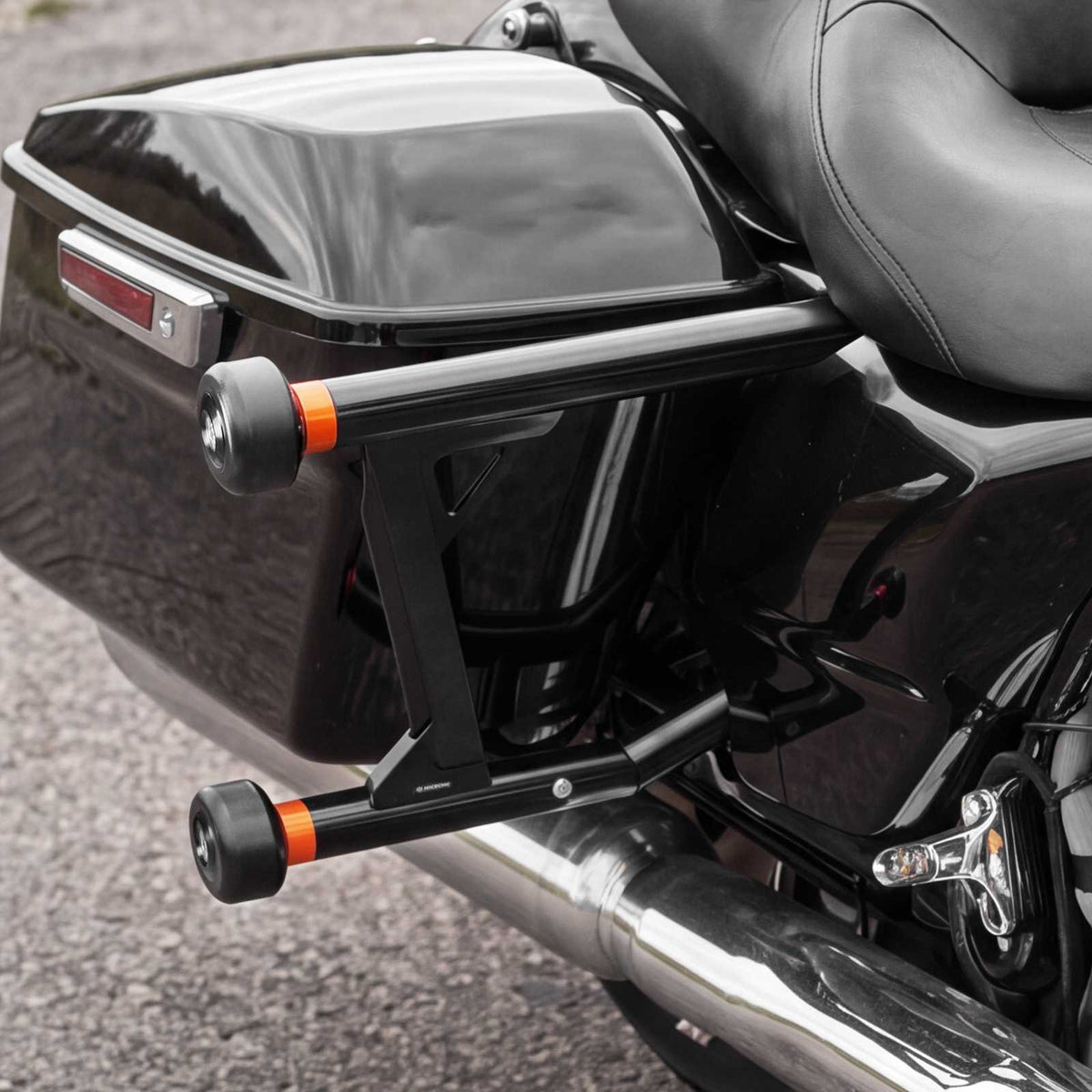 Replaceable Slider Saddlebag Crash Bar Guard for Harley Road Glide Street Glide Road King 2009-2025