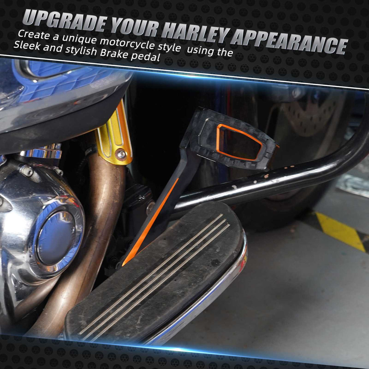 Kit de pédale de levier de frein arrière pour Harley Road King Electra Street Glide Ultra Limited Freewheeler