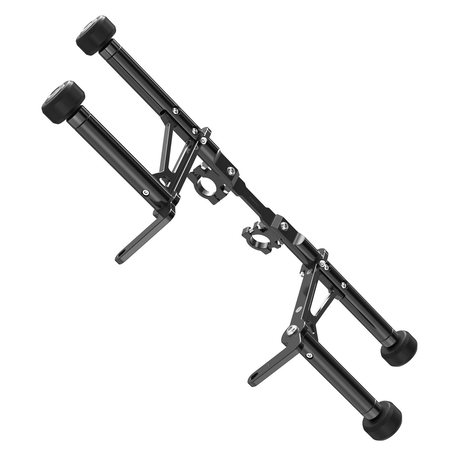 Modular Impact Protection Crash Bar with Replaceable Sliders for Harley Road King Electra Glide Street Glide