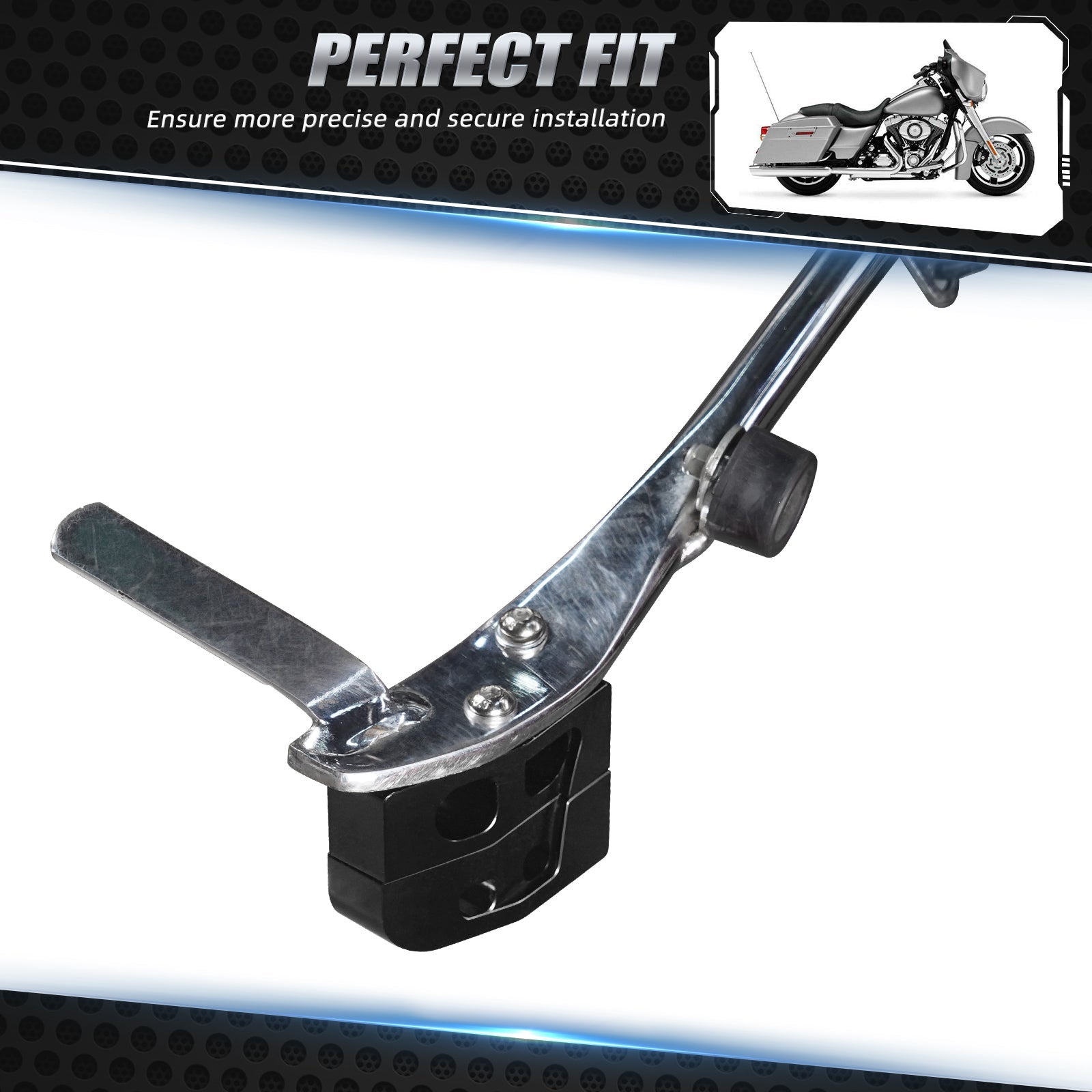 Kickstand Lift Blocks Extender Extension For Harley Road King Electra Street Glide Ultra Limited