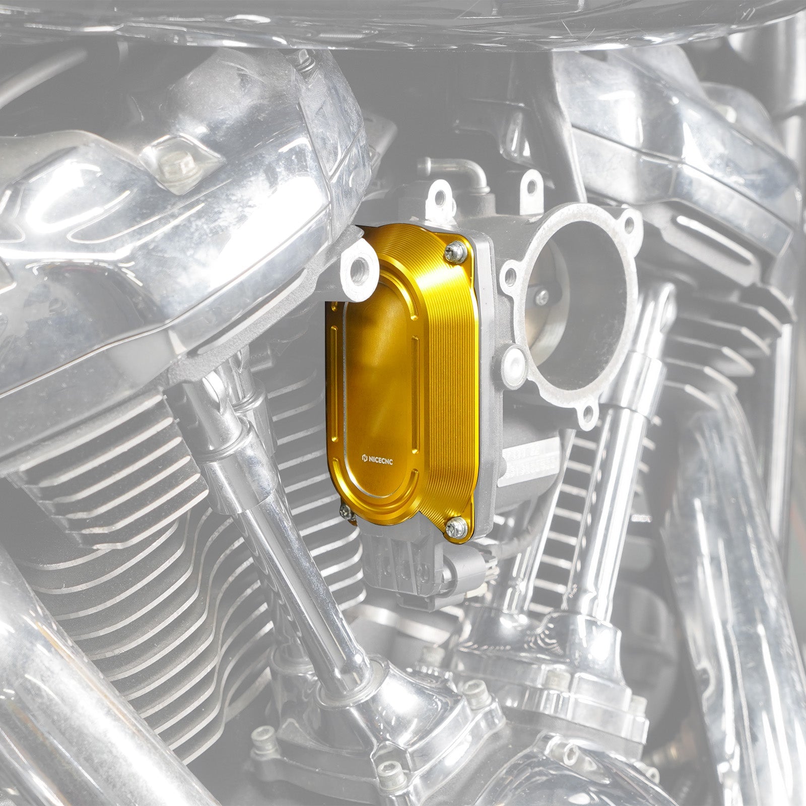M8 Throttle Body Cap Cover Heat Shield For Harley Softail Deluxe Fat Bob Heritage Classic