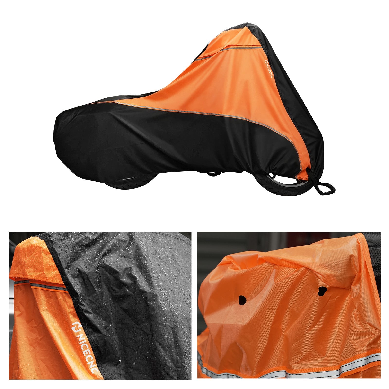 All-Weather Motorcycle Cover w/Heat Shield Protection For Harley Road King Street Glide