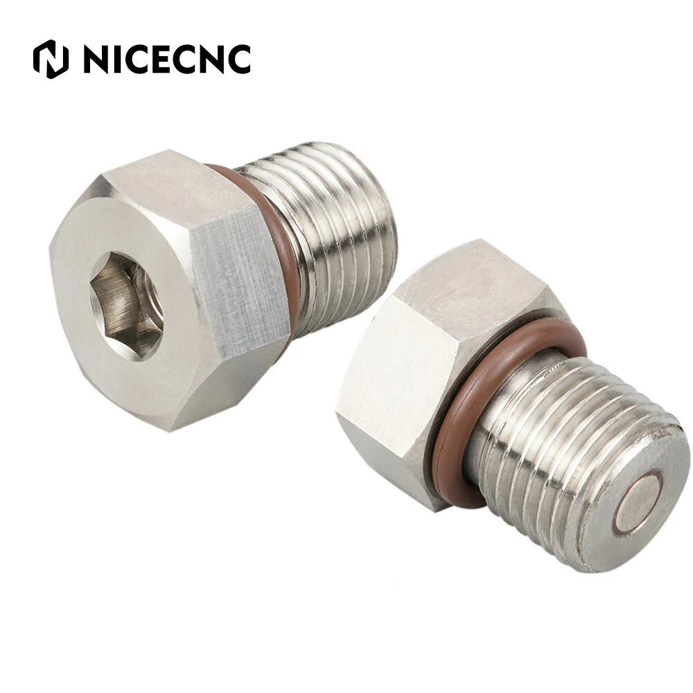 Magnetic Oil Drain Bolts Plugs For Harley Softail Fat Boy Street Bob Low Rider Super Glide
