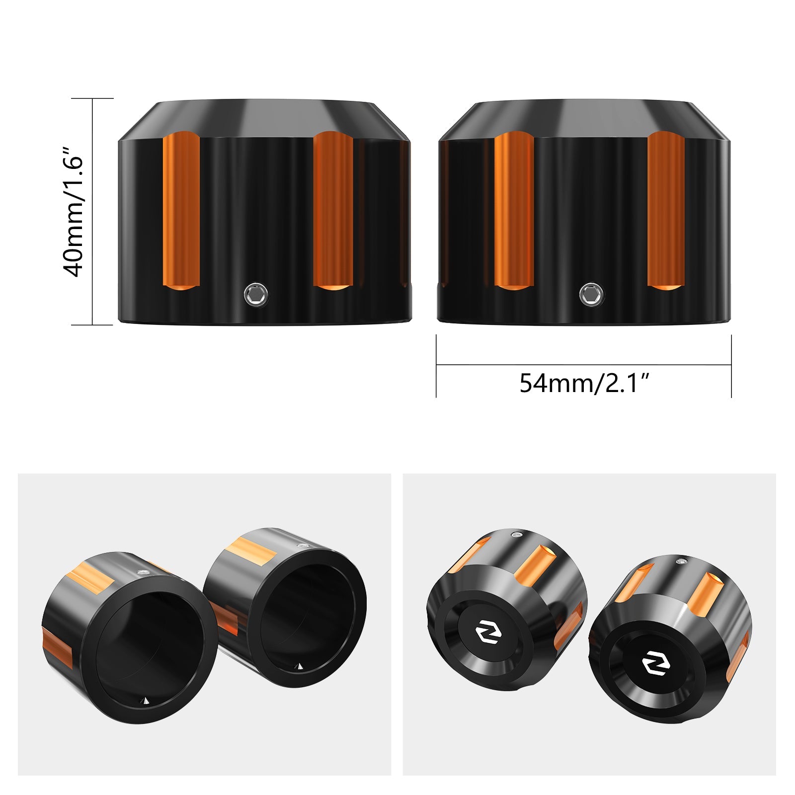 Rear Axle Nut Covers Caps For Harley Road King Electra Street Glide