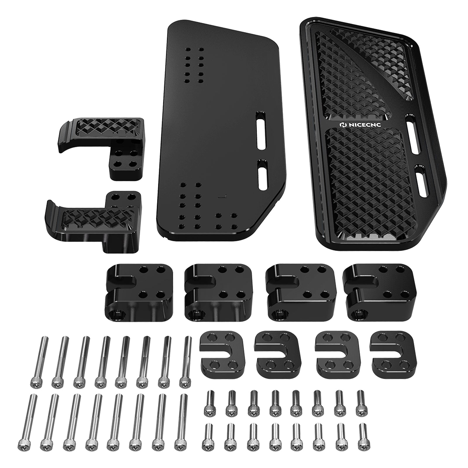 Rider Floorboards Footboards Inserts Kit For Harley Road King Electra Street Glide Ultra Limited