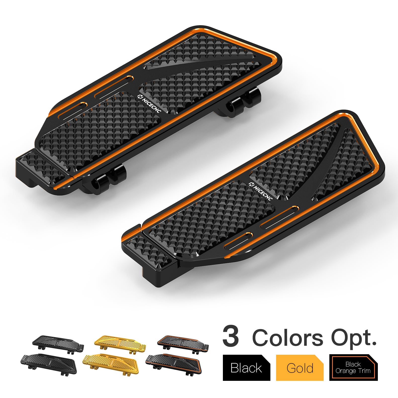 Rider Floorboards Footboards Inserts Kit For Harley Road King Electra Street Glide Ultra Limited