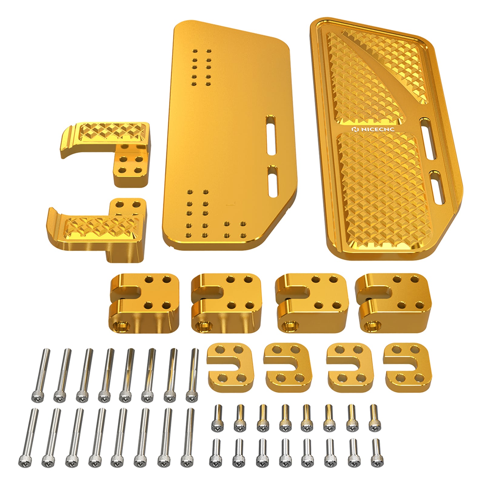 Rider Floorboards Footboards Inserts Kit For Harley Road King Electra Street Glide Ultra Limited