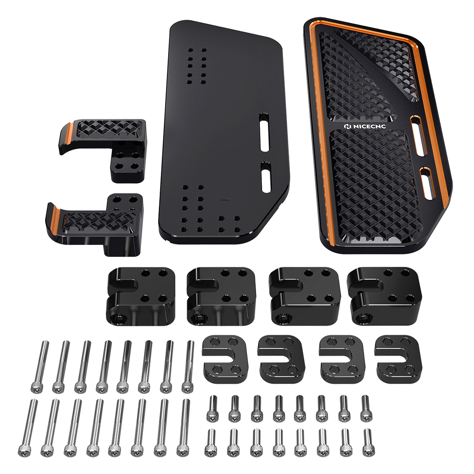 Rider Floorboards Footboards Inserts Kit For Harley Road King Electra Street Glide Ultra Limited