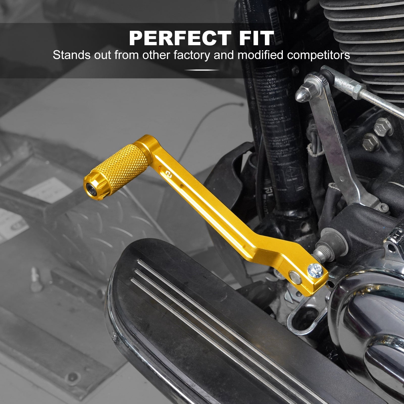 Heel Toe Gear Shifter Levers Pegs For Harley Softail Slim Deluxe Fat Boy 114 Heritage Classic