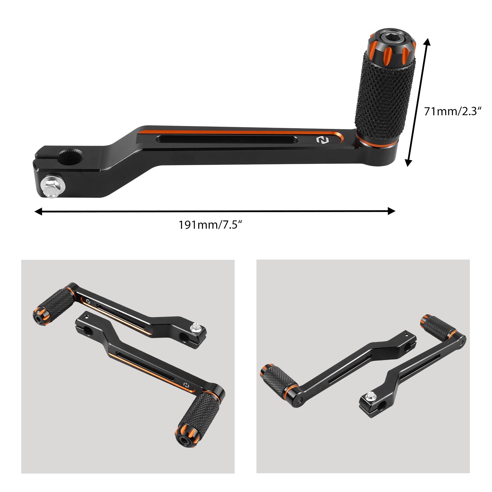 Heel Toe Gear Shifter Levers Pegs For Harley Softail Slim Deluxe Fat Boy 114 Heritage Classic