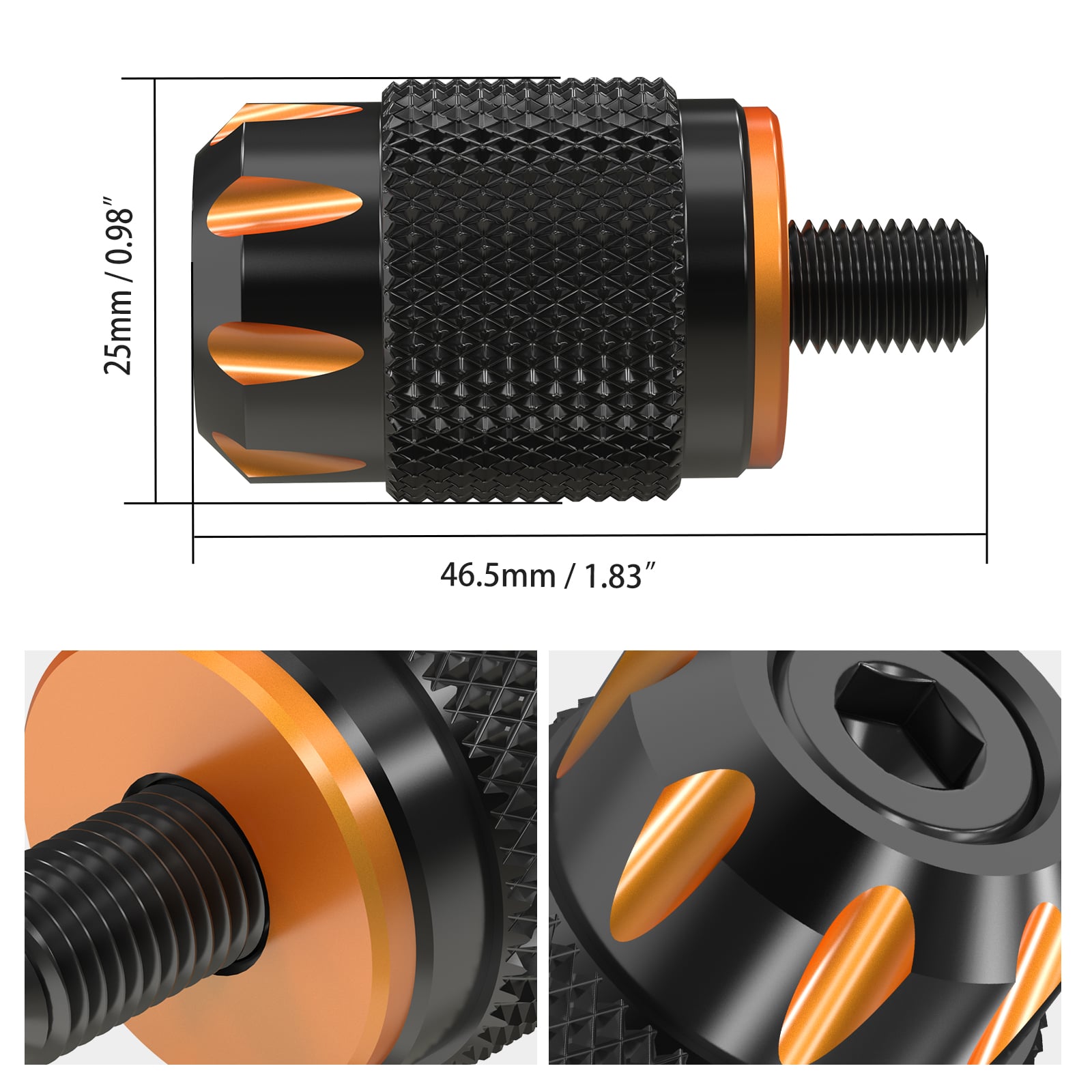 Short Shifter Peg Tip Pad For Harley Softail Deluxe Slim Heritage Fat Boy Street Bob