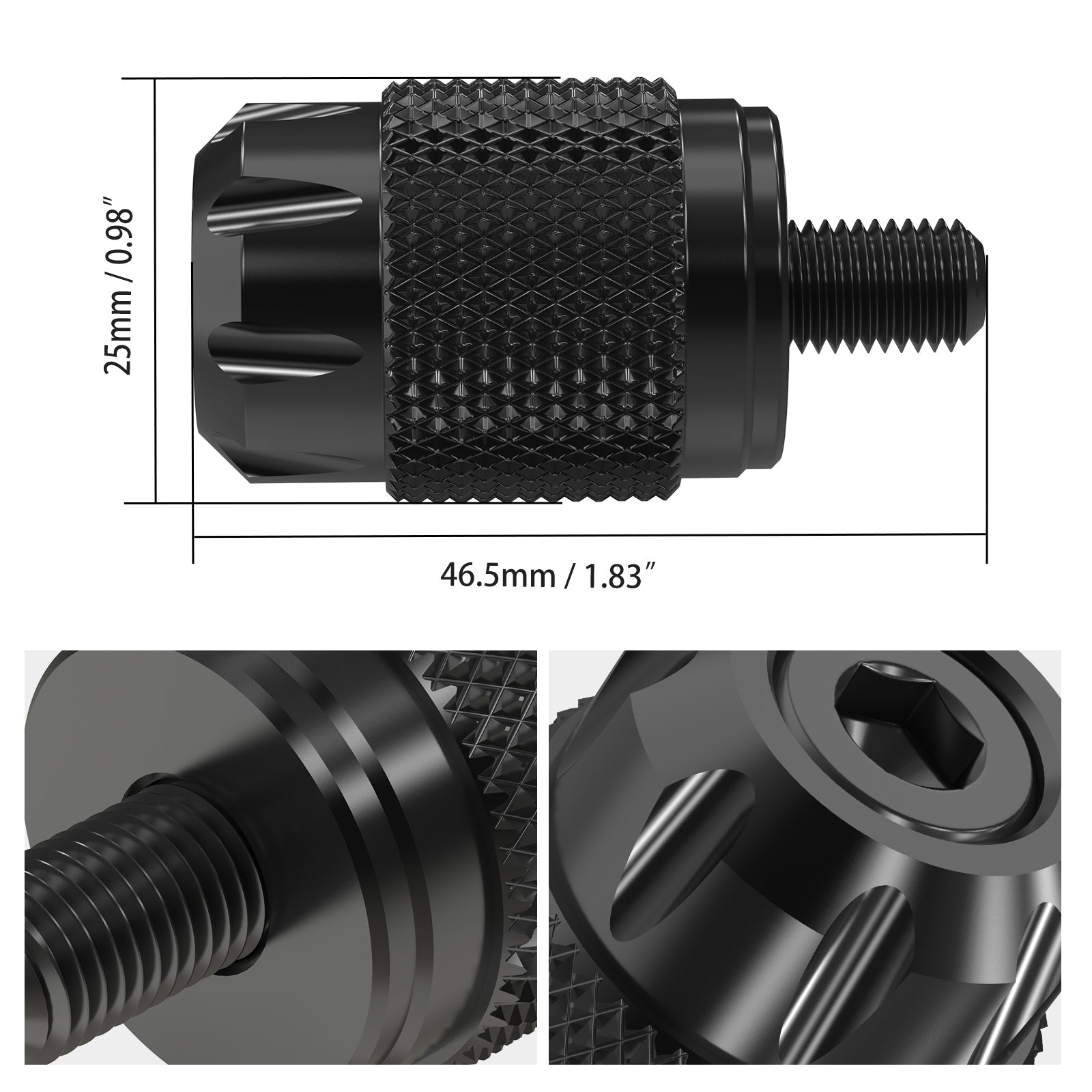 Short Shifter Peg Tip Pad For Harley Softail Deluxe Slim Heritage Fat Boy Street Bob