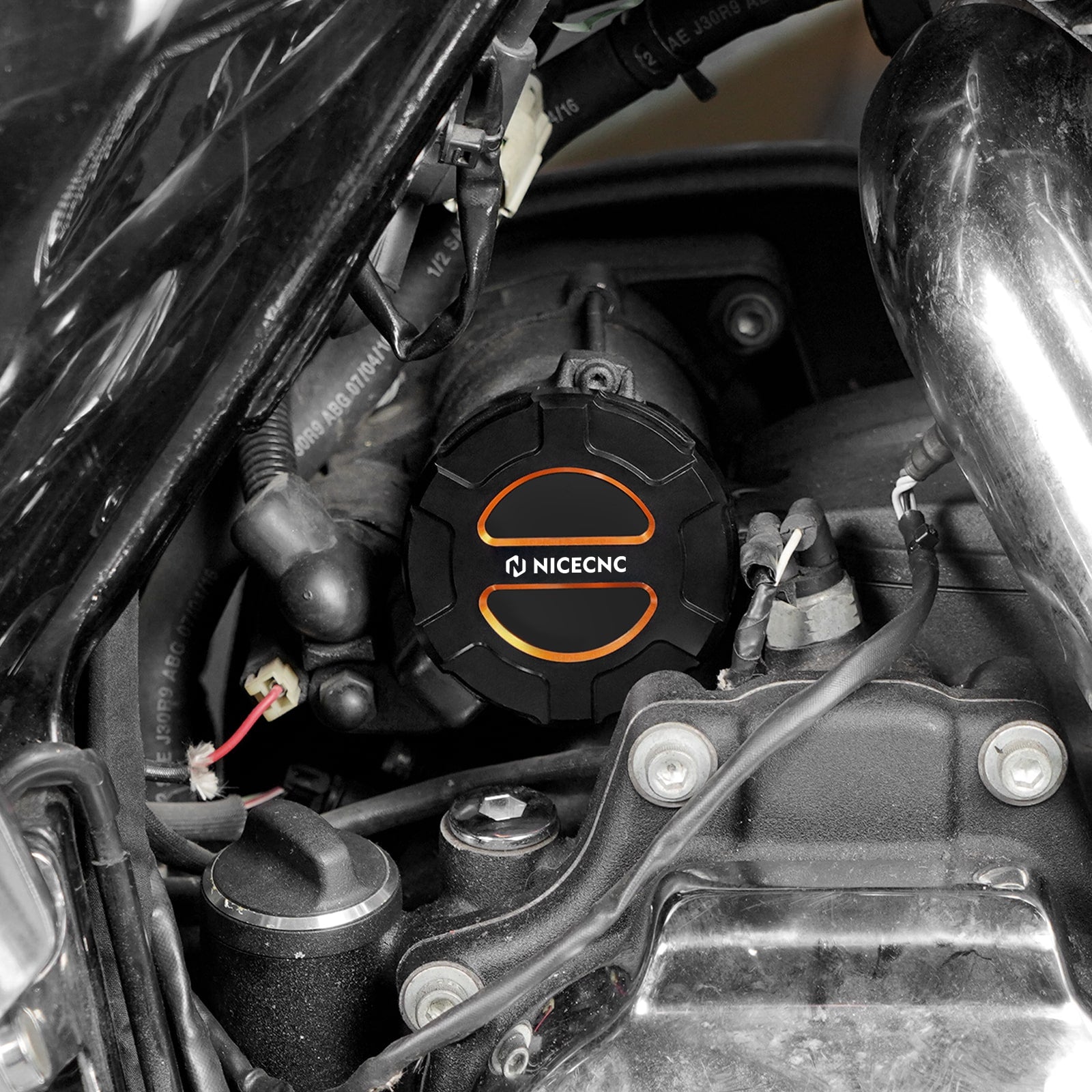 Starter Motor End Trim Cover For Harley Road King Electra Street Glide Ultra Limited