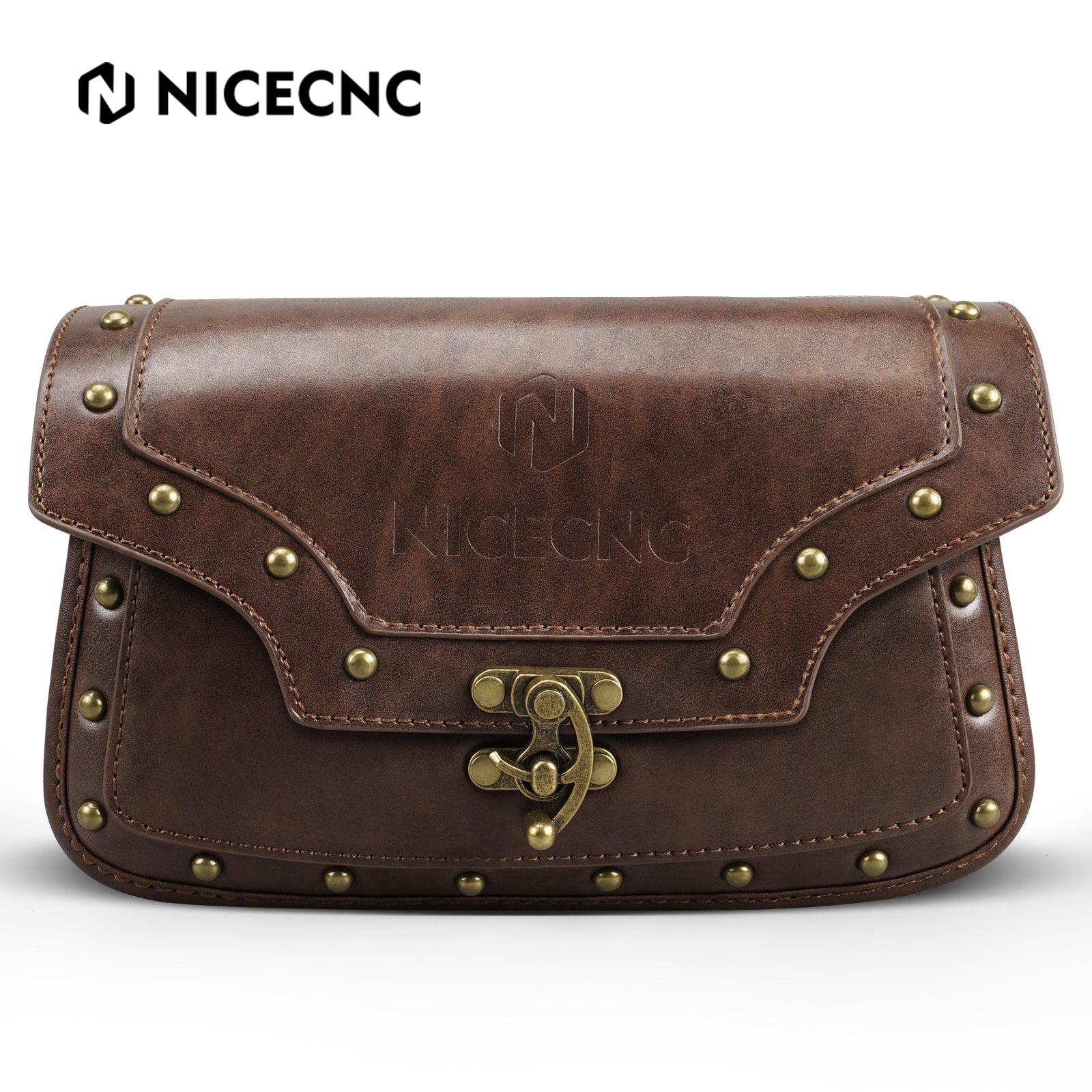 Motorcycle Windshield Bag Vintage Crocodile Texture PU Leather For Harley Davidson Road King 1995-2024 Softail