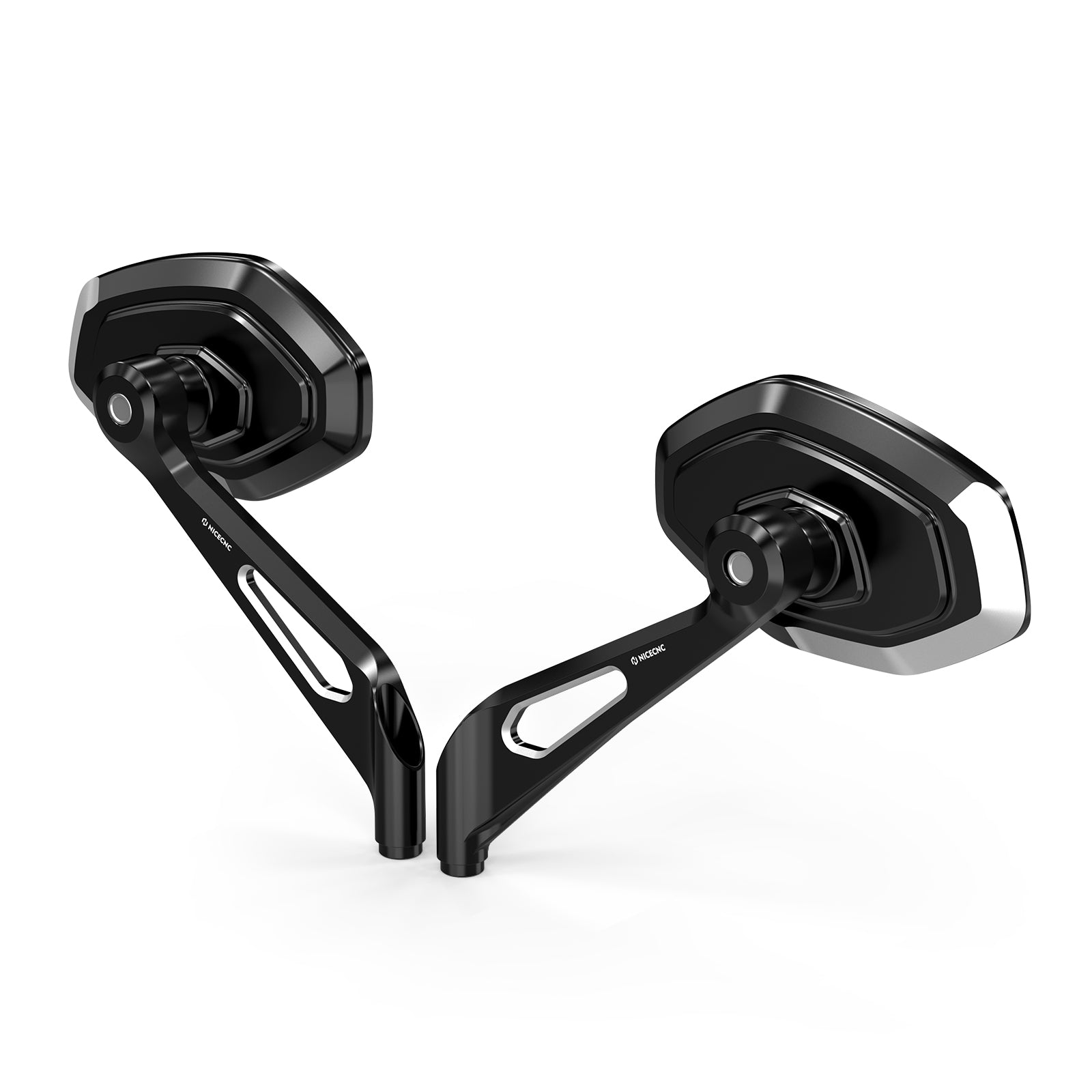 Convex Rear View Mirrors Kit For Harley Road King Tri Electra Street Glide Ultra Limited