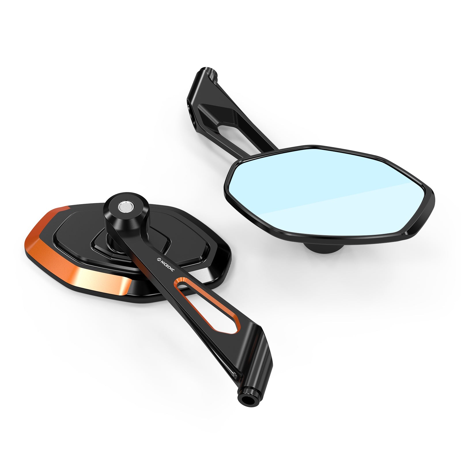 Anti-Glare Convex Rear View Mirrors For Harley Sportster 1200 72 XL Iron 883 XL883N