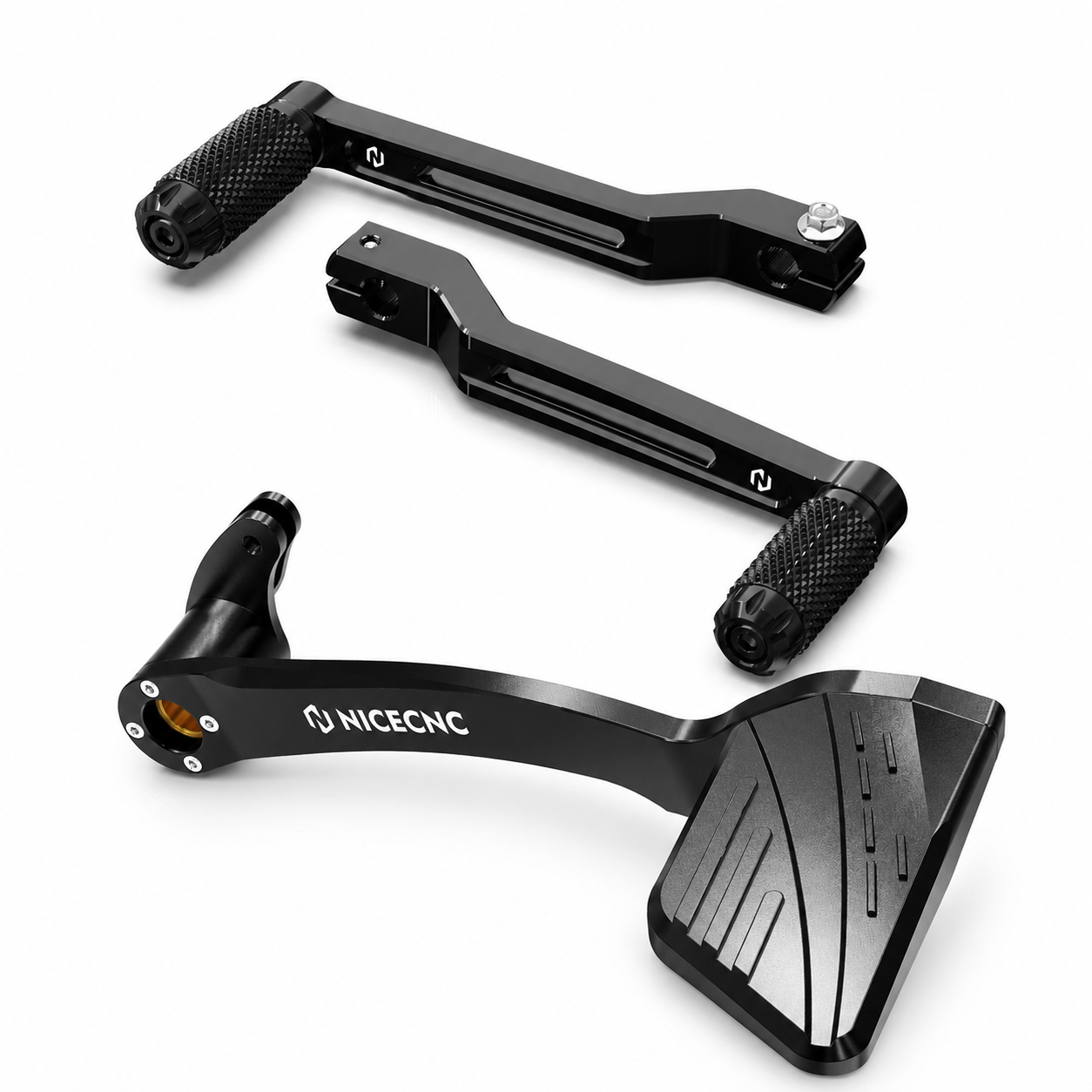Rear Brake Arm Pedal Kit + Heel Toe Shifter Levers For Harley Road King Street Glide