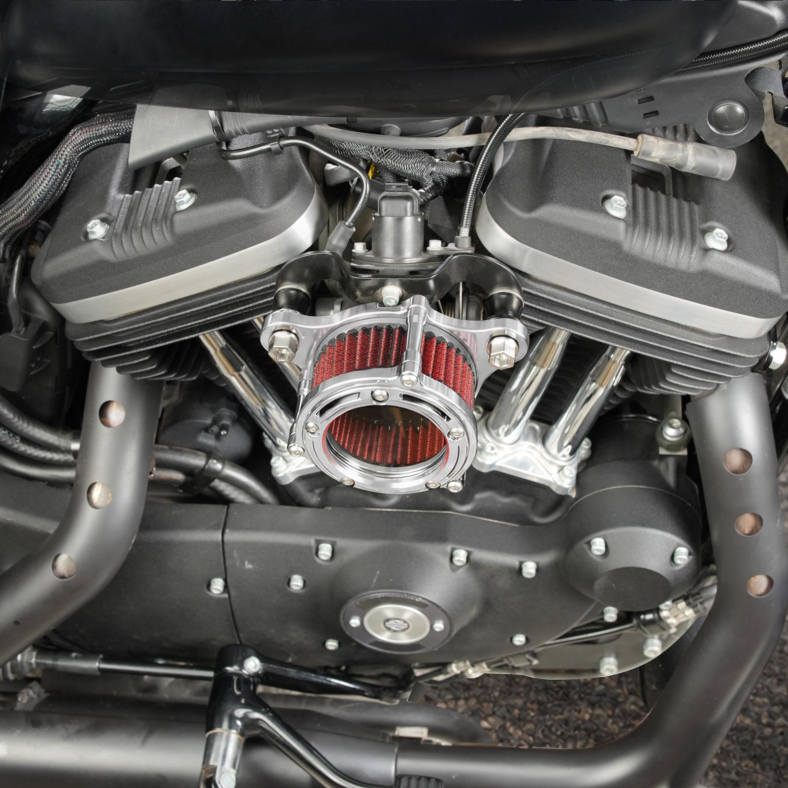 Kit de filtre d'admission d'air Full Clear pour Harley Sportster 1200 48 XL Iron 883 XL883N