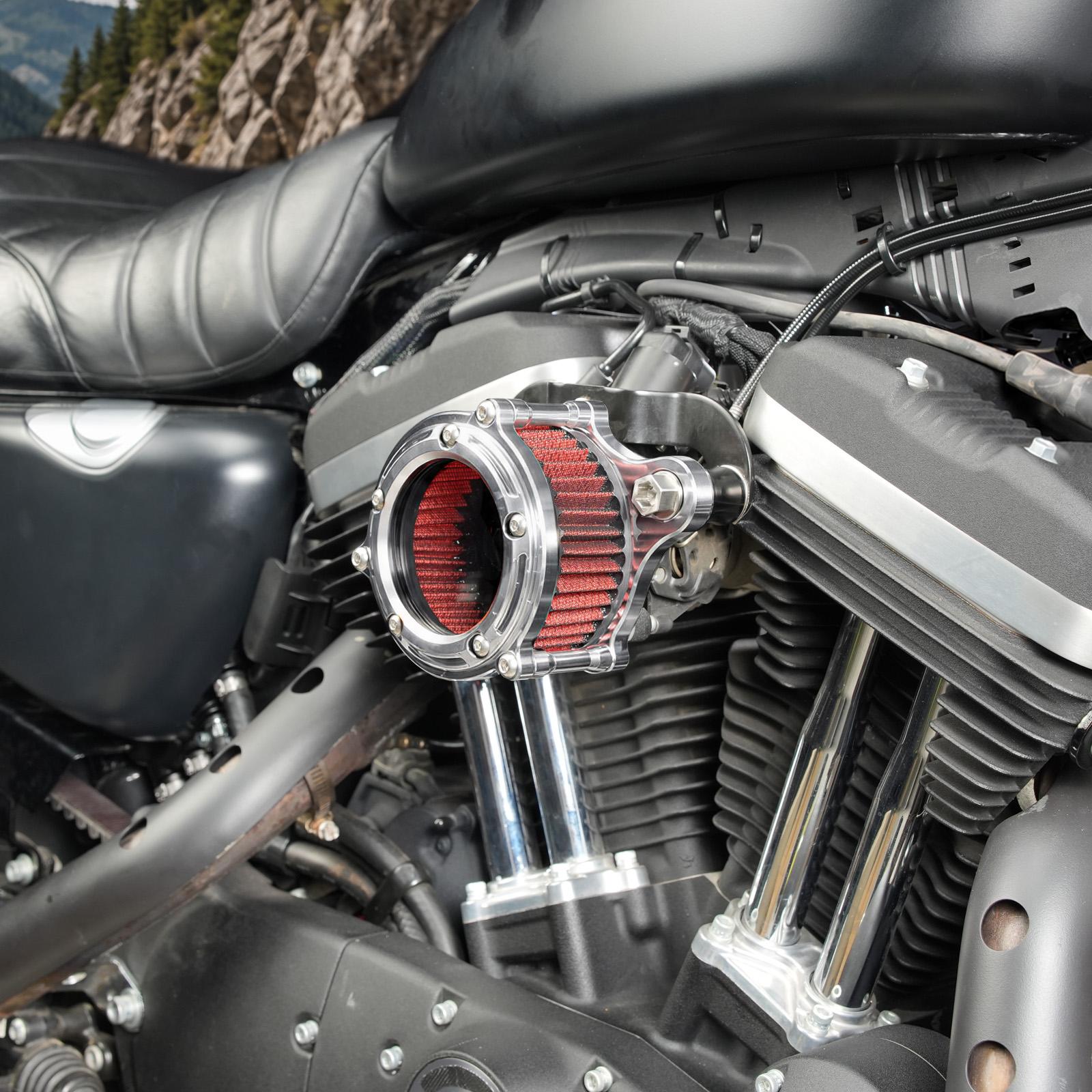 Kit de filtre d'admission d'air Full Clear pour Harley Sportster 1200 48 XL Iron 883 XL883N