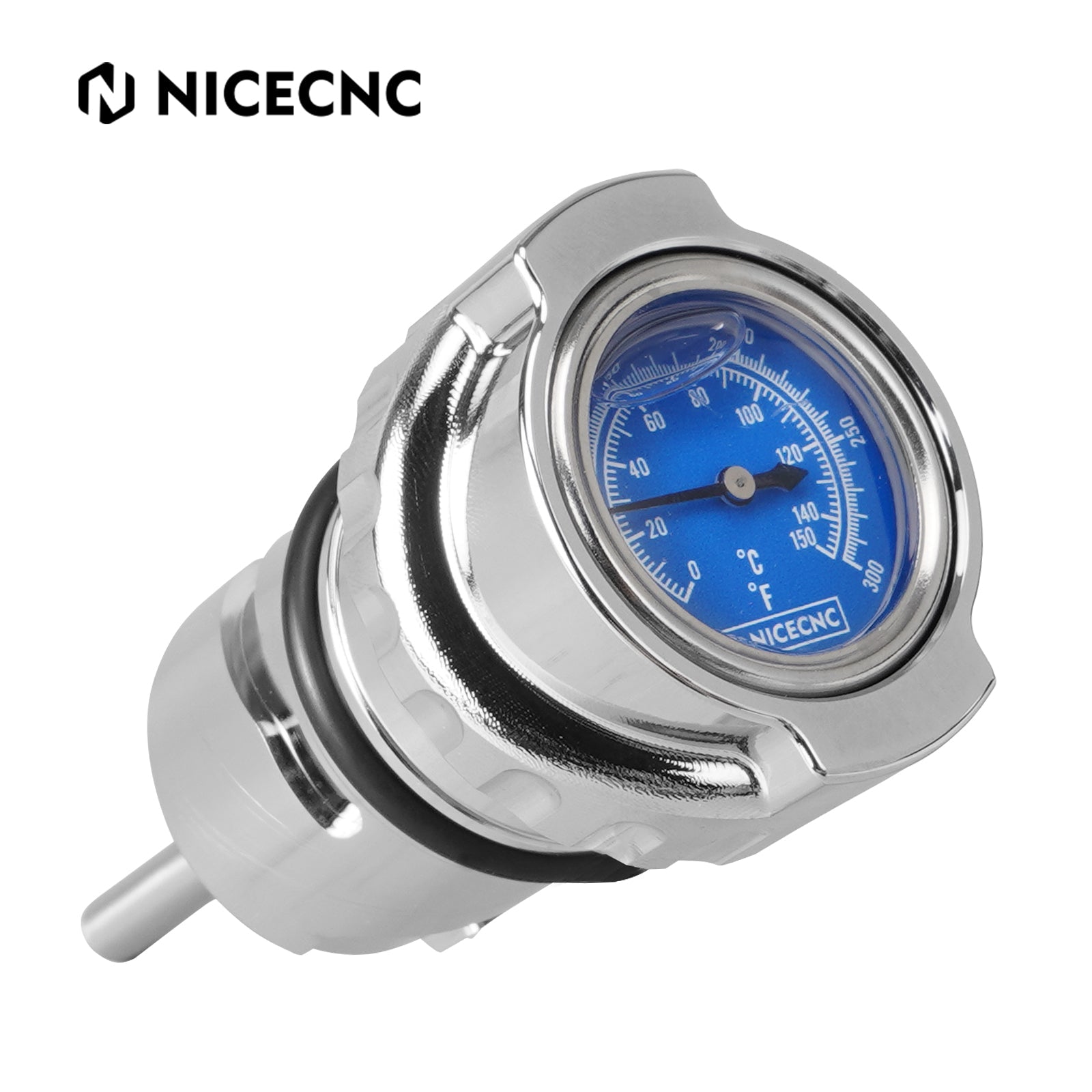 Oil Dipstick Filler Plug w/Thermometer Gauge For Harley Sportster 1200 48 72 XL Iron 883
