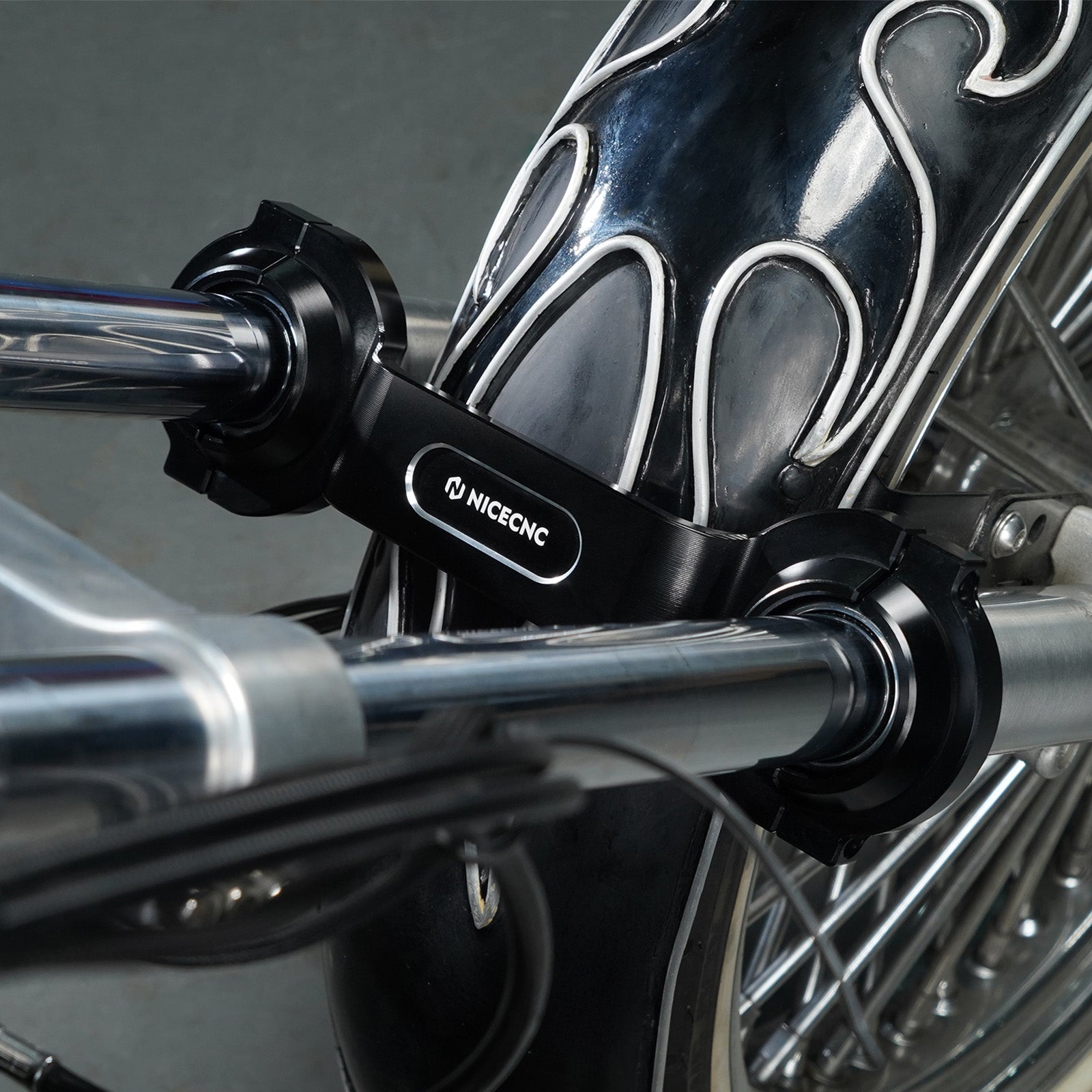 Front Method Fork Brace Stabilizer For Harley Sportster 1200 48 72 XL Iron 883 XL883N