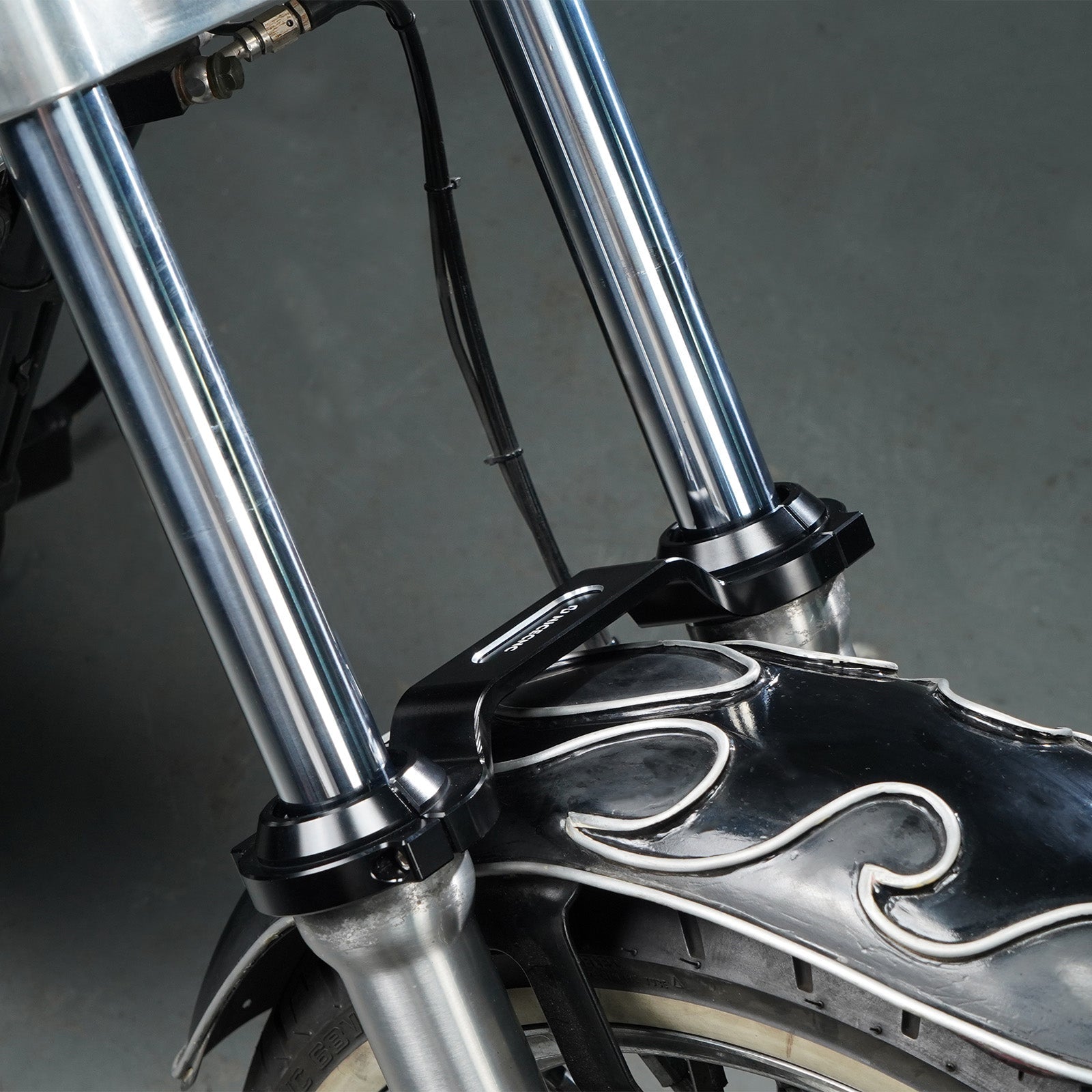 Front Method Fork Brace Stabilizer For Harley Sportster 1200 48 72 XL Iron 883 XL883N
