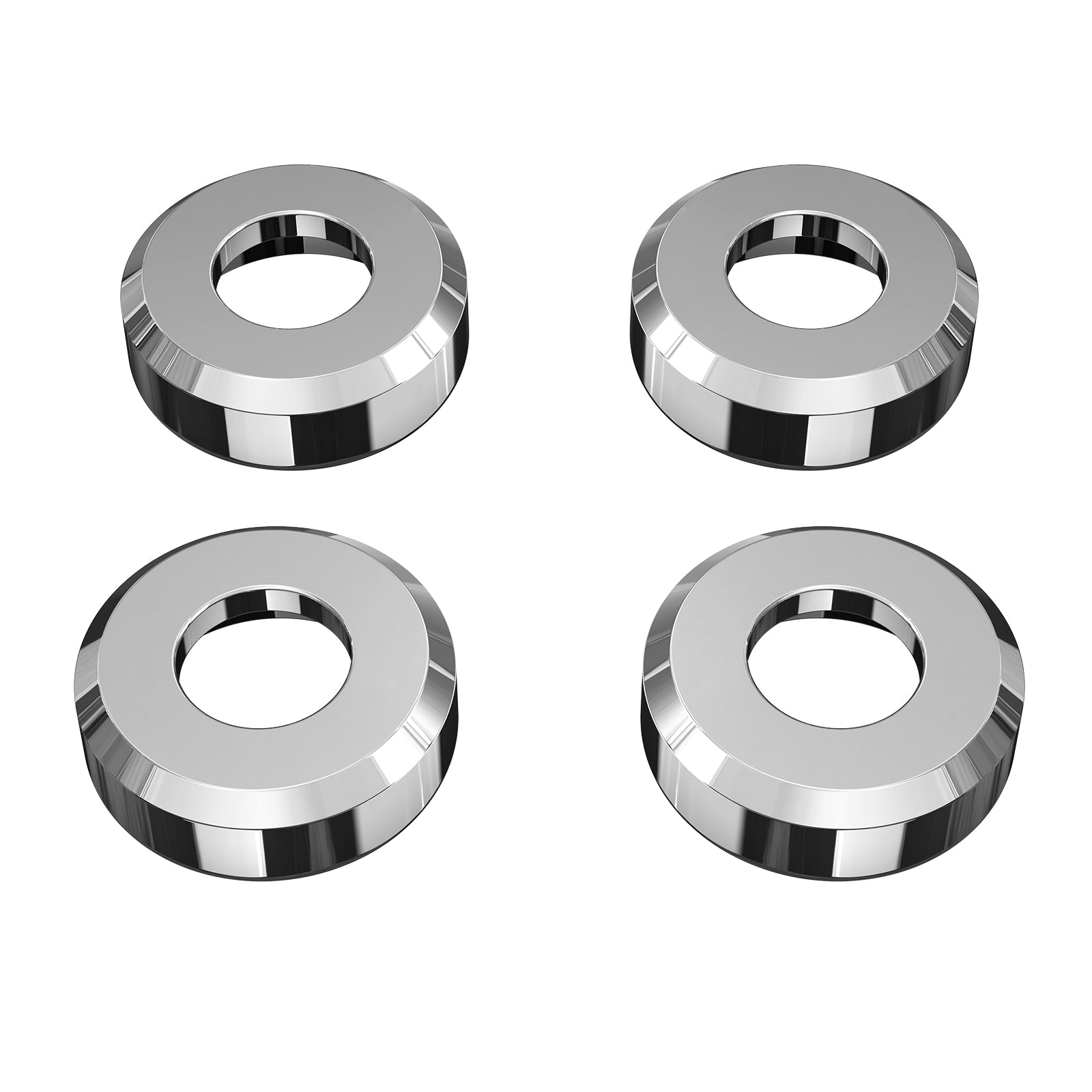 Chrome Shock Absorber Bracket Trim Rings For Harley Sportster 1200 883 48 72 XL