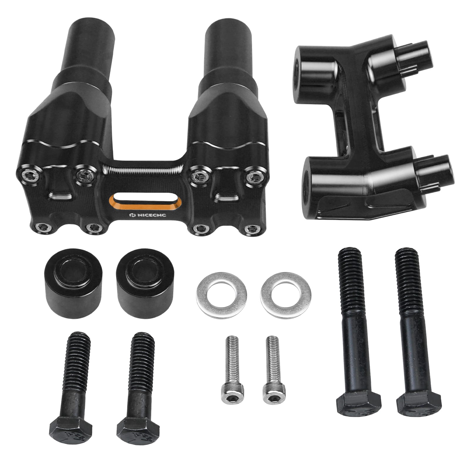 Modular Kickback Handlebar Riser For Harley Softail Slim Standard Deluxe Heritage Fat Boy