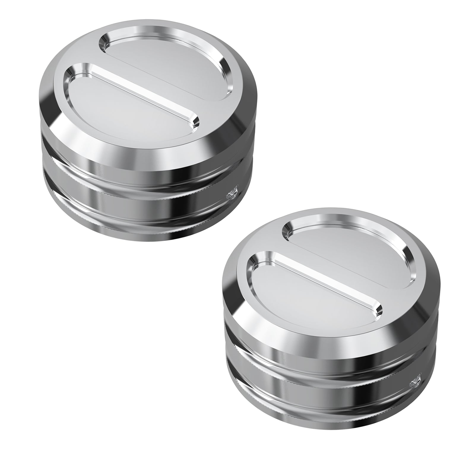Chrome Upper Fork Stem Nut Covers For Harley Sportster 1200 48 XL Iron 883 XL883N