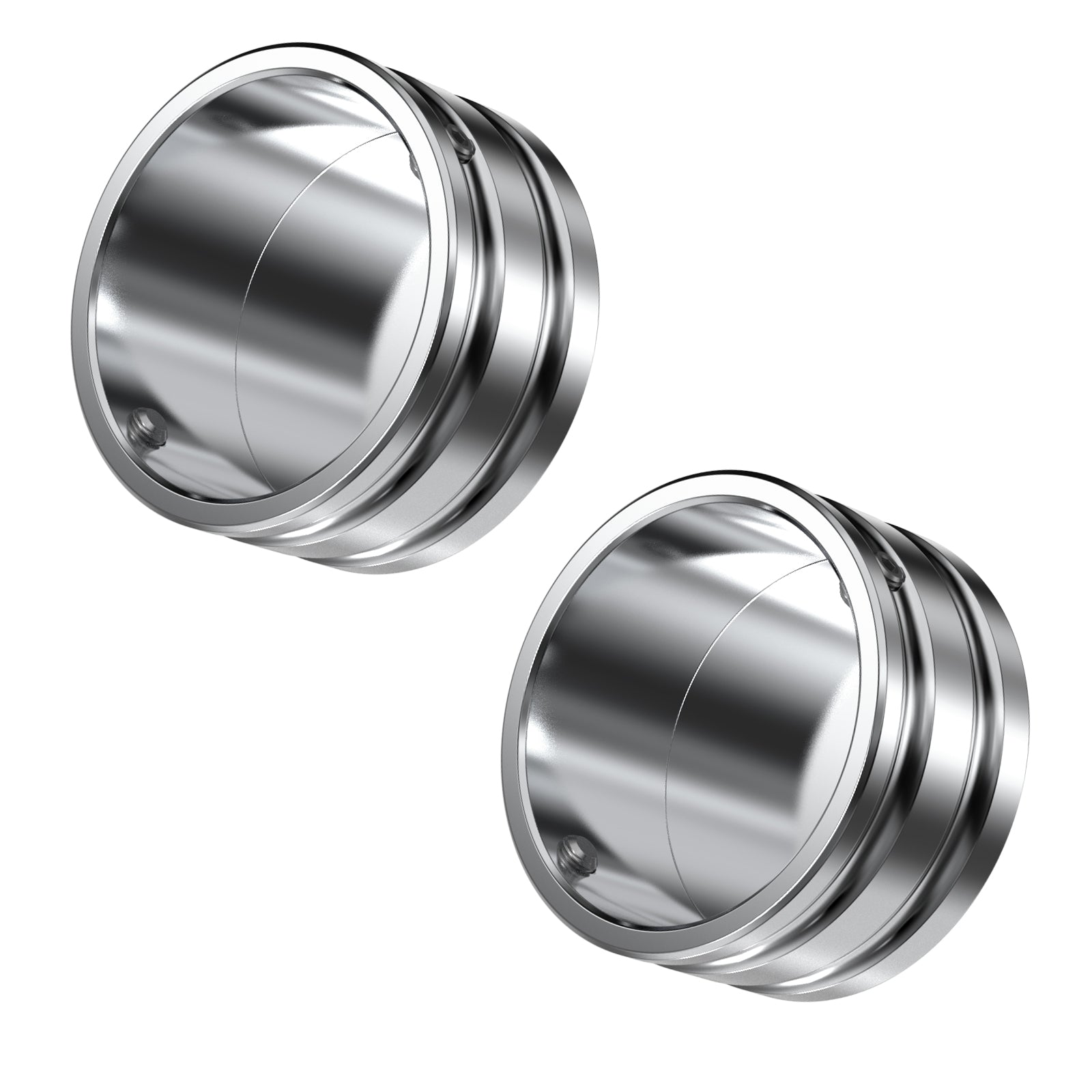 Chrome Upper Fork Stem Nut Covers For Harley Sportster 1200 48 XL Iron 883 XL883N