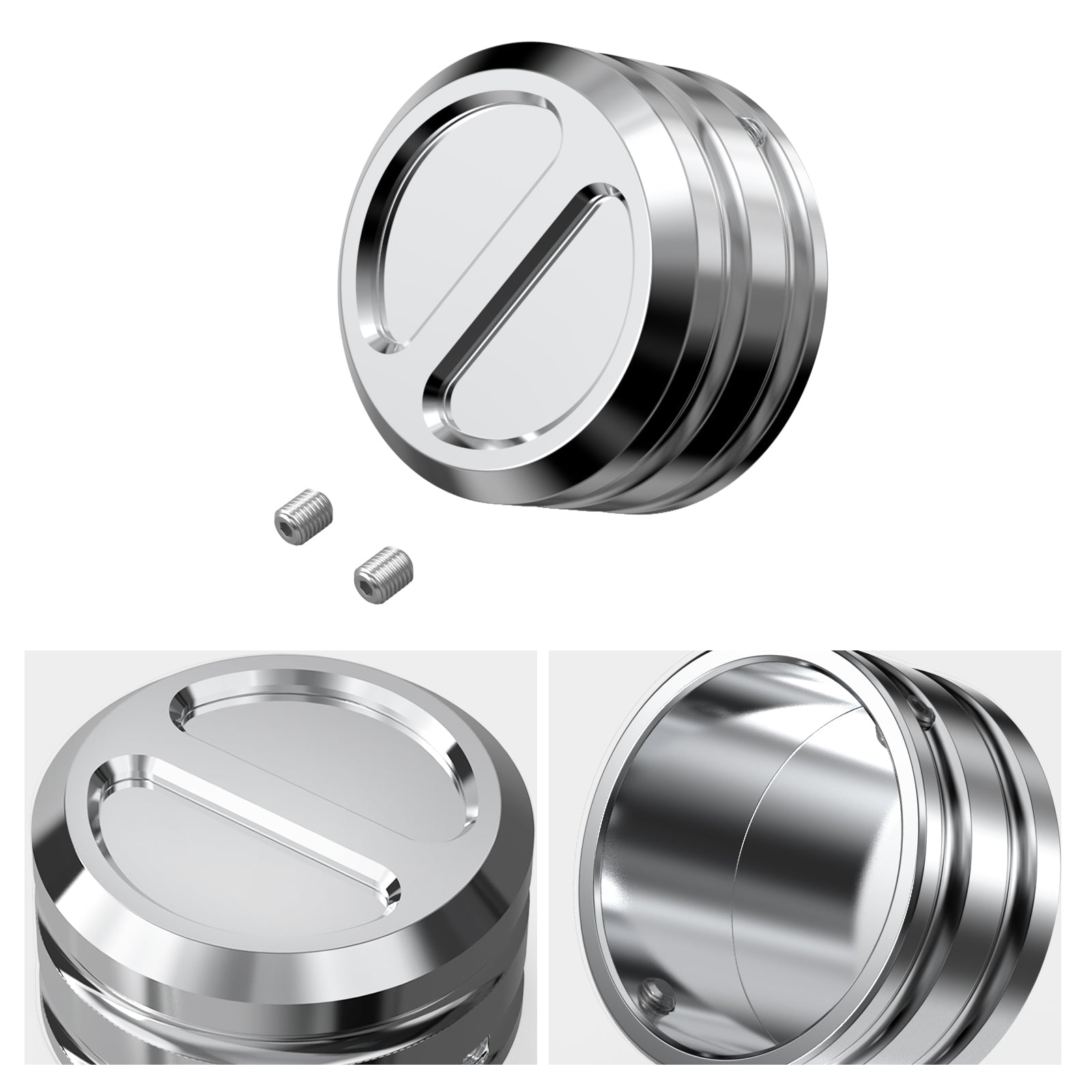 Upper Fork Stem Nut Covers Caps For Harley Sportster 1200 48 XL Iron 883 XL883N