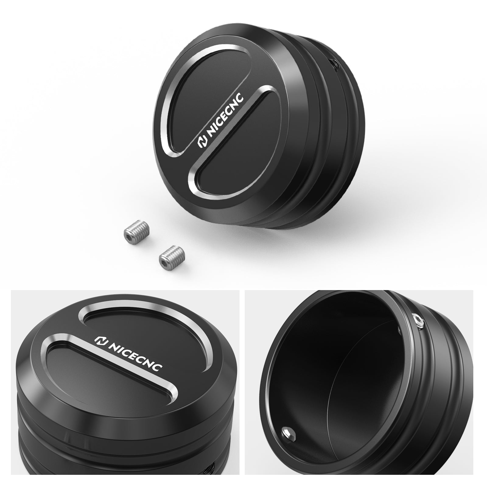 Upper Fork Stem Nut Covers Caps For Harley Sportster 1200 48 XL Iron 883 XL883N