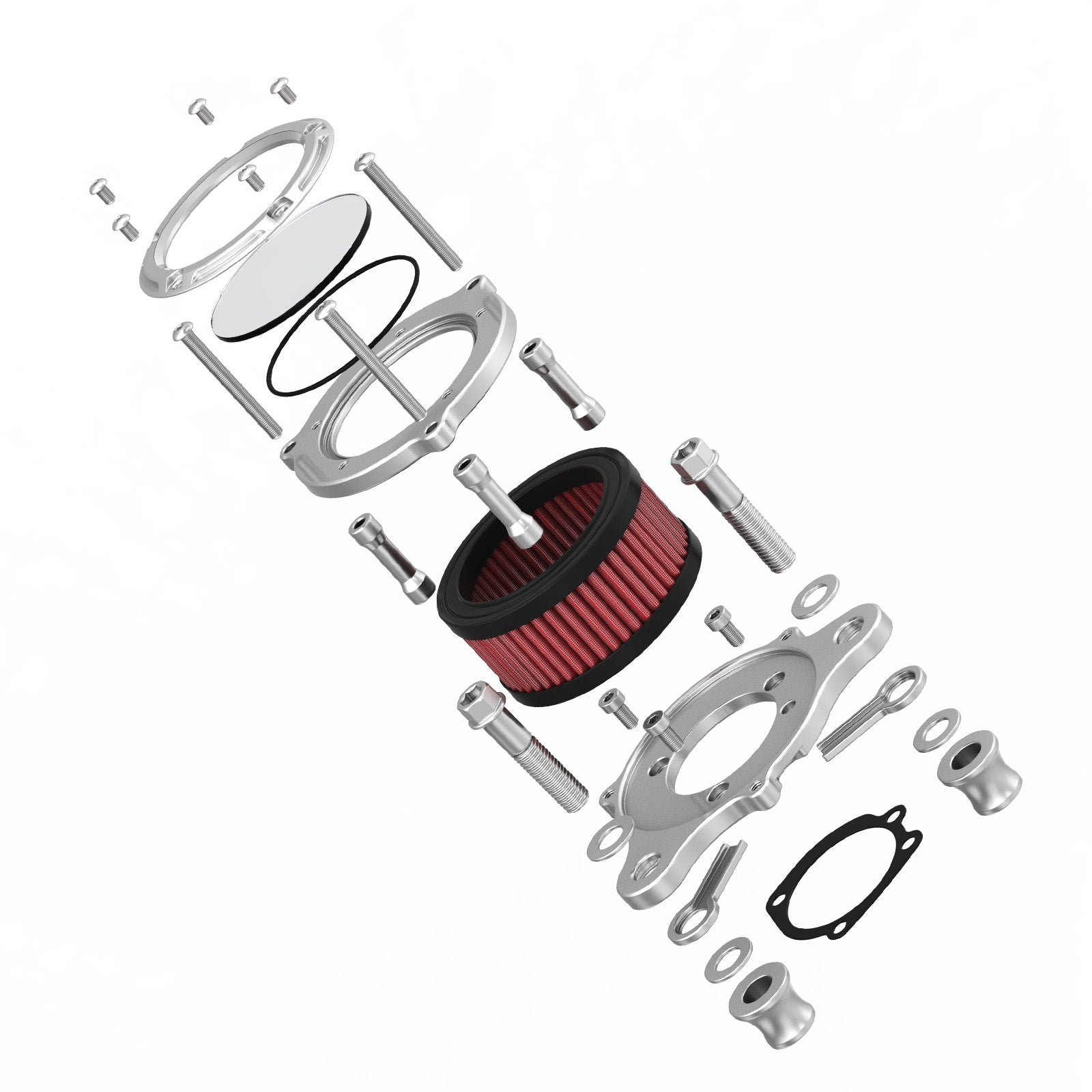 Chrome Full Clear Air Cleaner Intake Filter For Harley Sportster 1200 883 48 XL