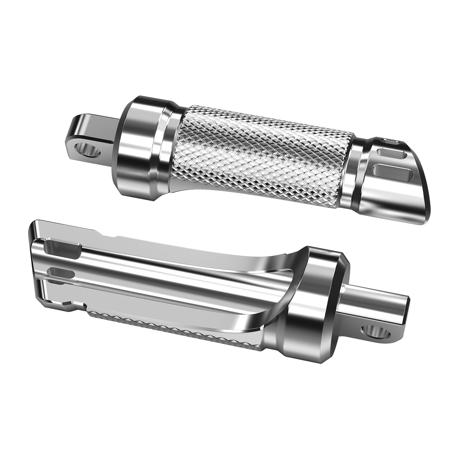 Chrome Rear Passenger Footpegs Pedals Footrest For Harley Road King Street Glide