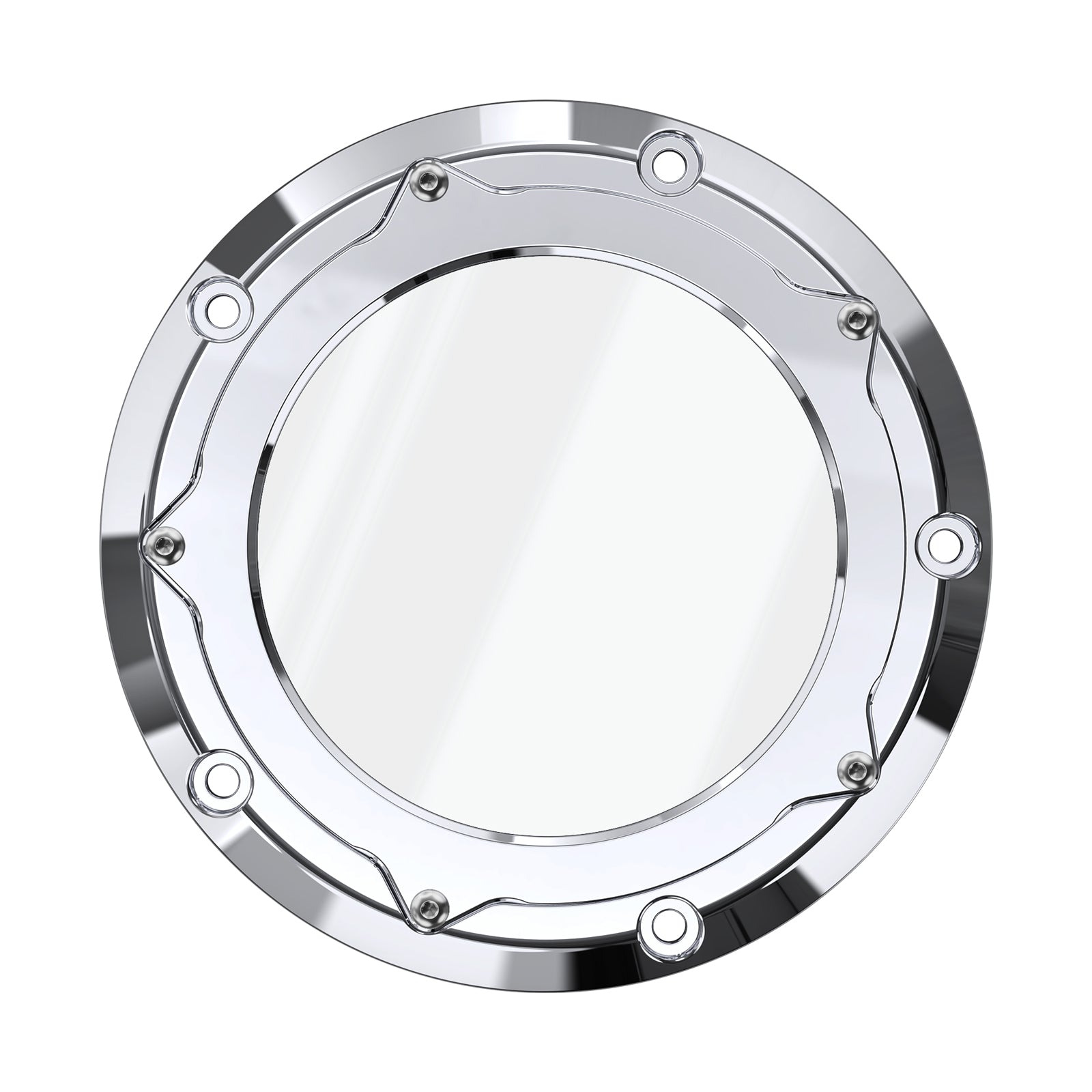 Chrome Clear M8 Primary Derby Clutch Cover For Harley Electra Road Street Glide