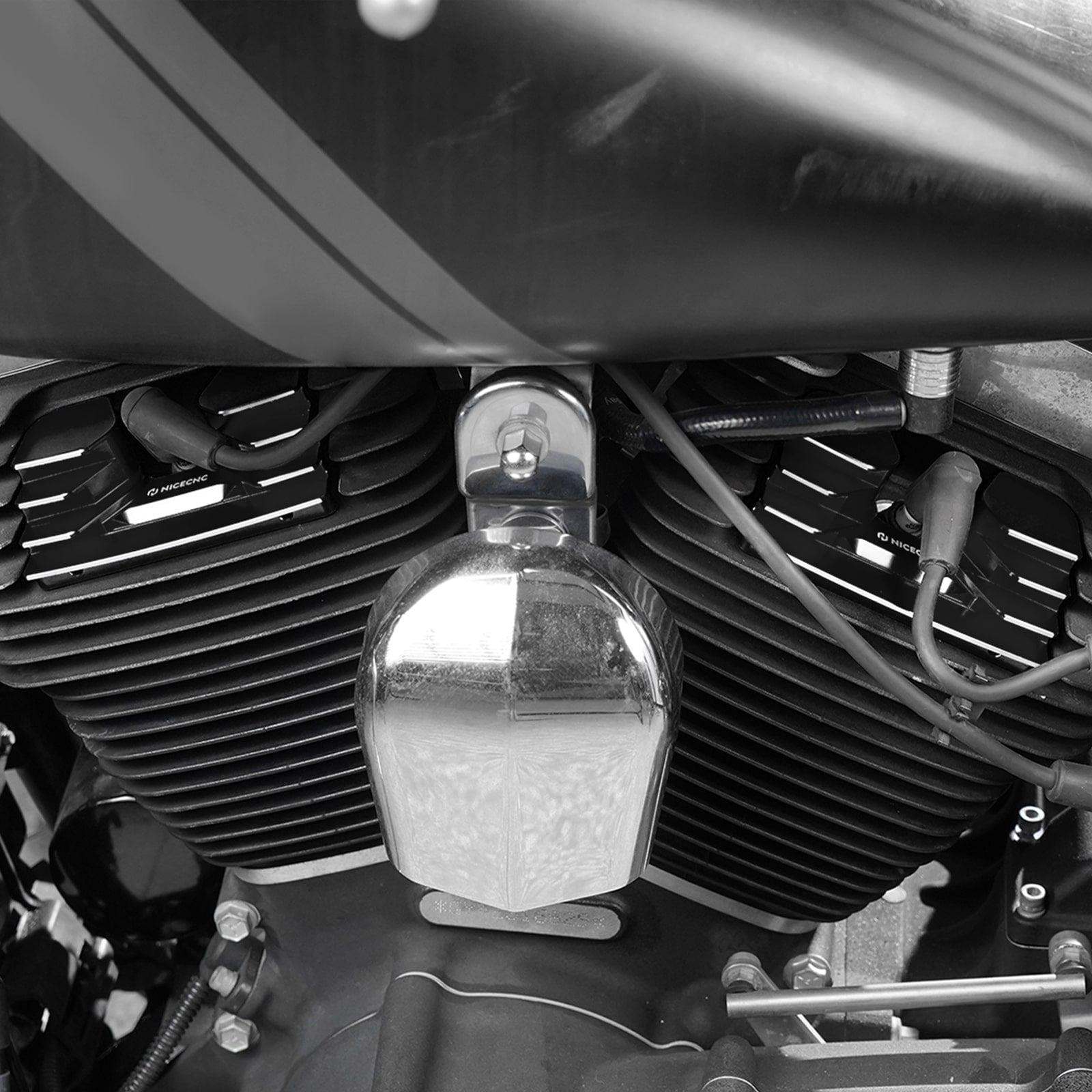 V Twin Cam Spark Plug Covers For Harley Dyna Low Rider Street Fat Bob Super Glide