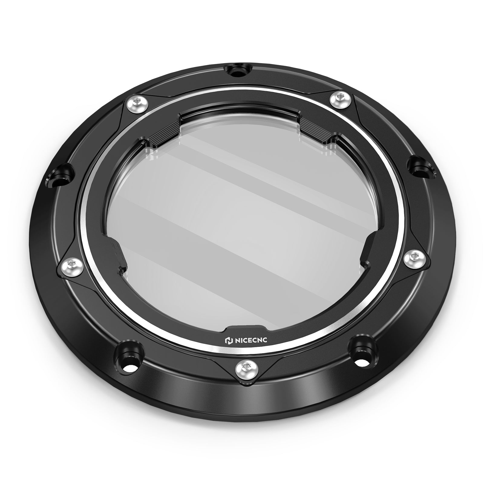 Transparent V Twin Cam Derby Clutch Cover For Harley Softail Standard Deluxe Custom