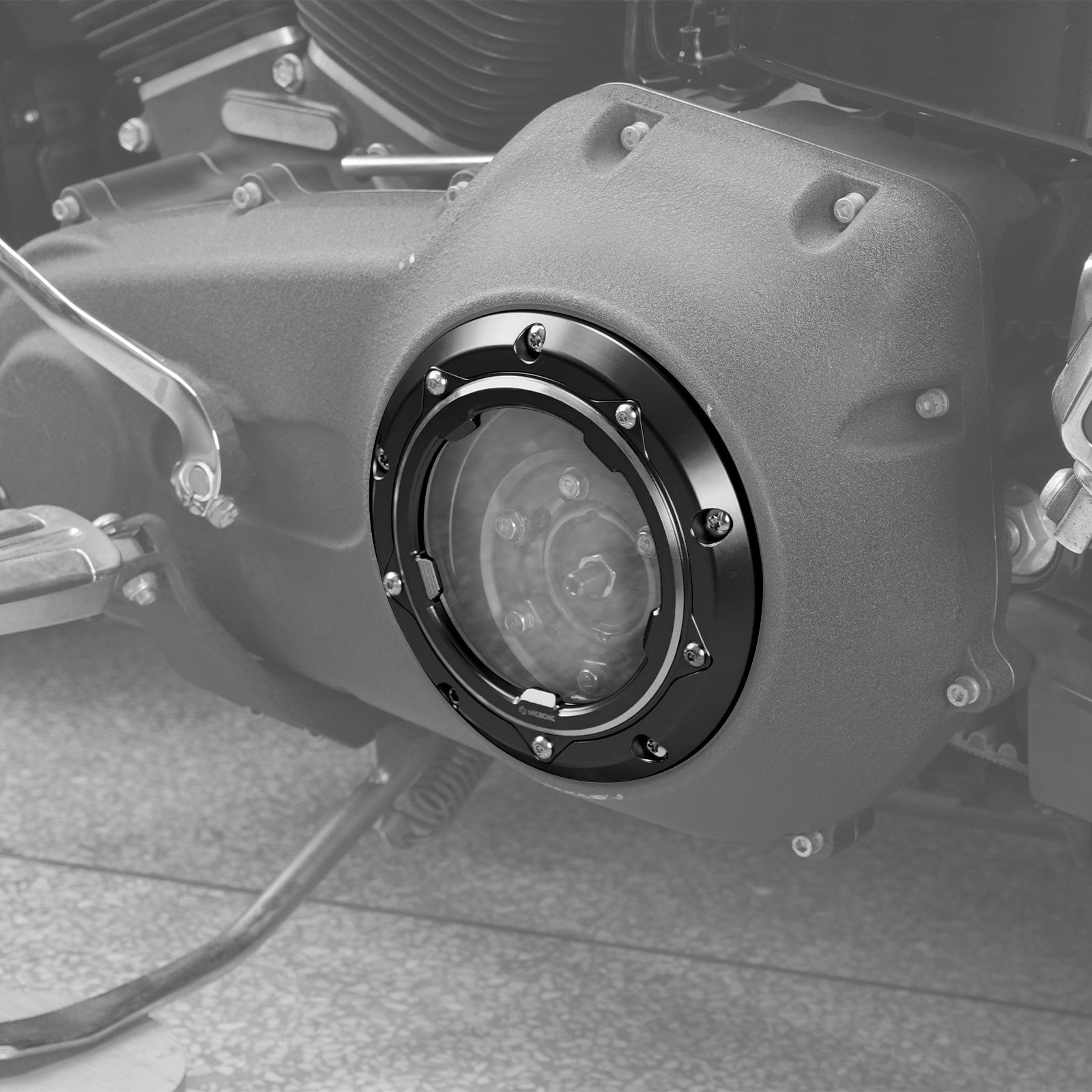 Transparent V Twin Cam Derby Clutch Cover For Harley Road King 99-14 Street Glide 06-15