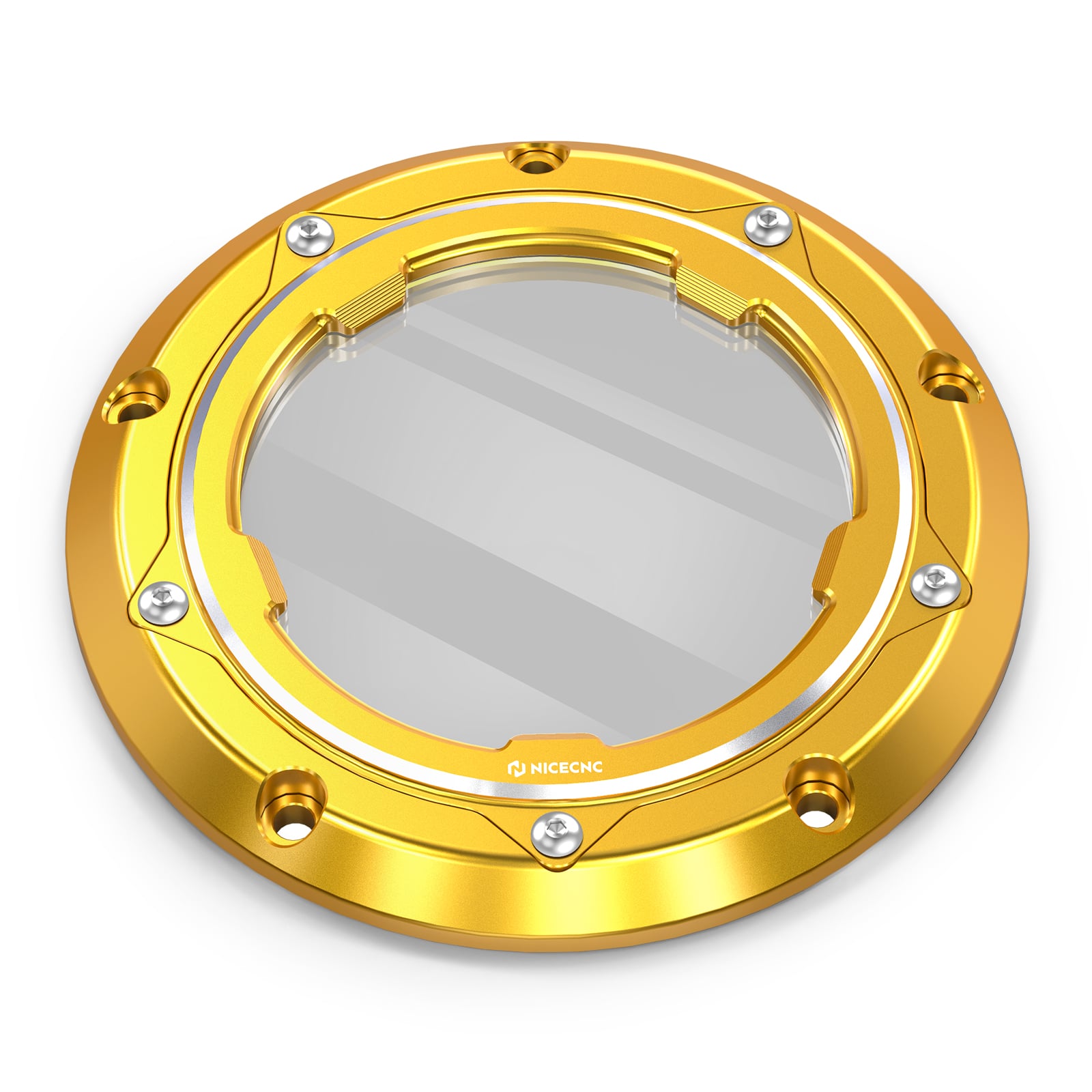 Transparent V Twin Cam Derby Clutch Cover For Harley Softail Standard Deluxe Custom
