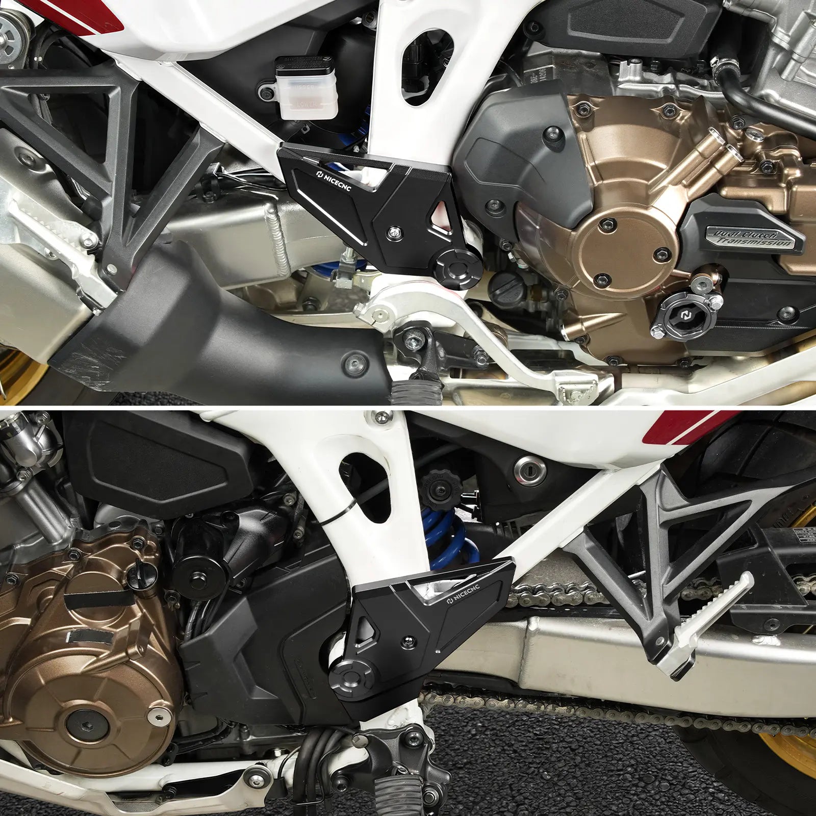 Front Sprocket Cover + Frame Guards For Honda Africa Twin CRF 1100L 20-26