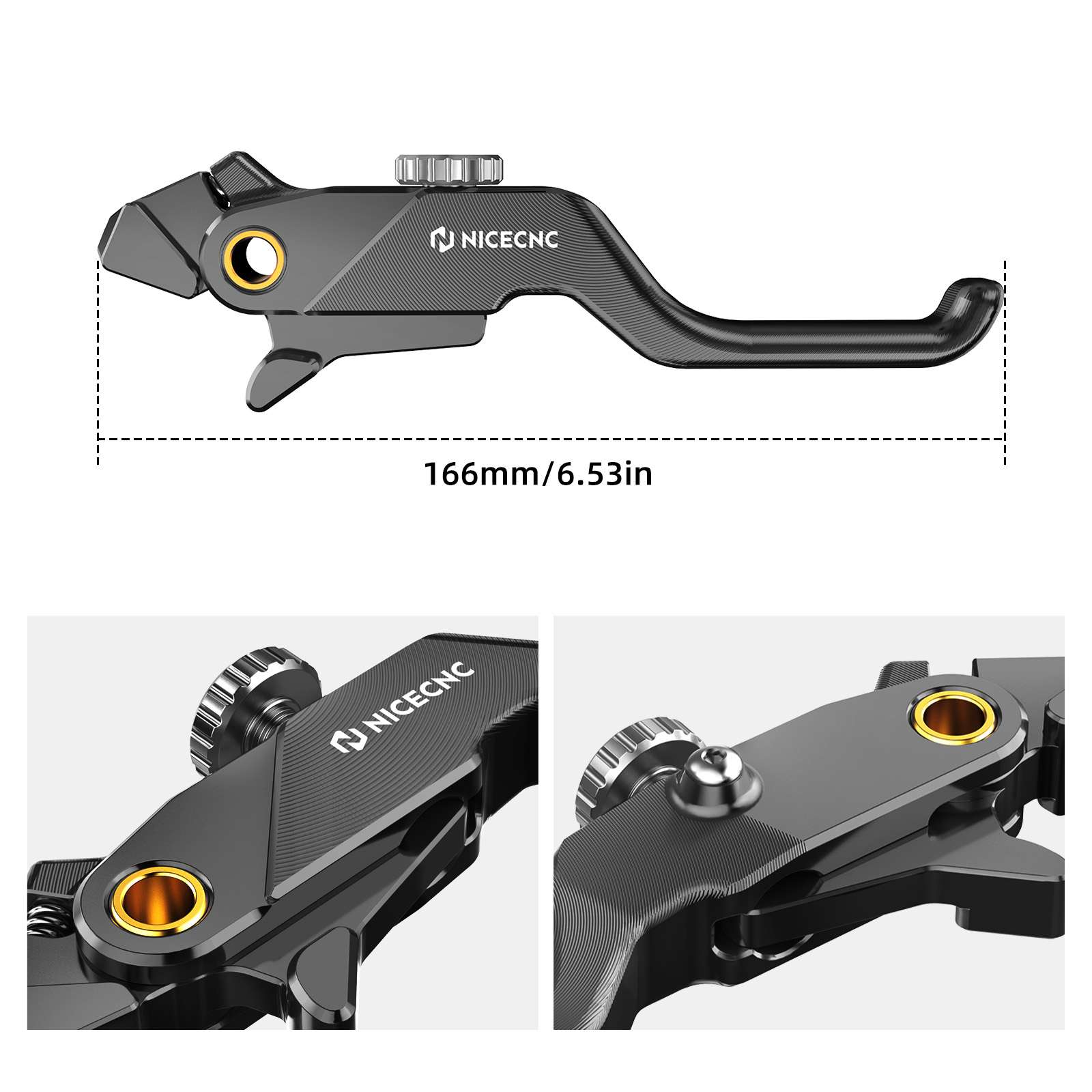 Shorty Front Brake Lever with Adjustable Reach for Honda Africa Twin 2020-2026