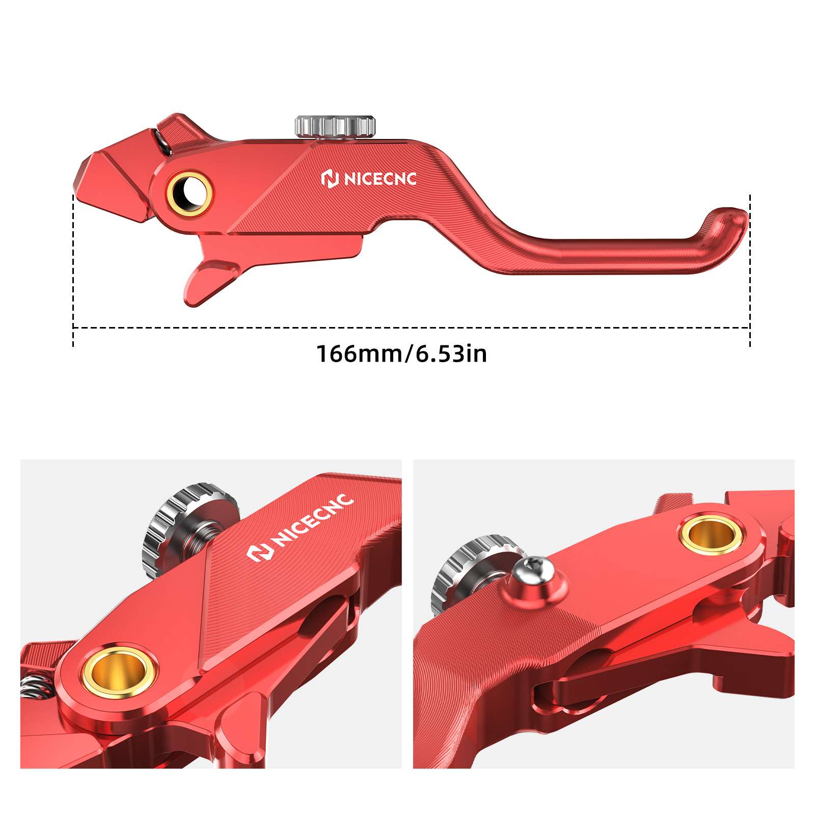 Shorty Front Brake Lever with Adjustable Reach for Honda Africa Twin 2020-2026