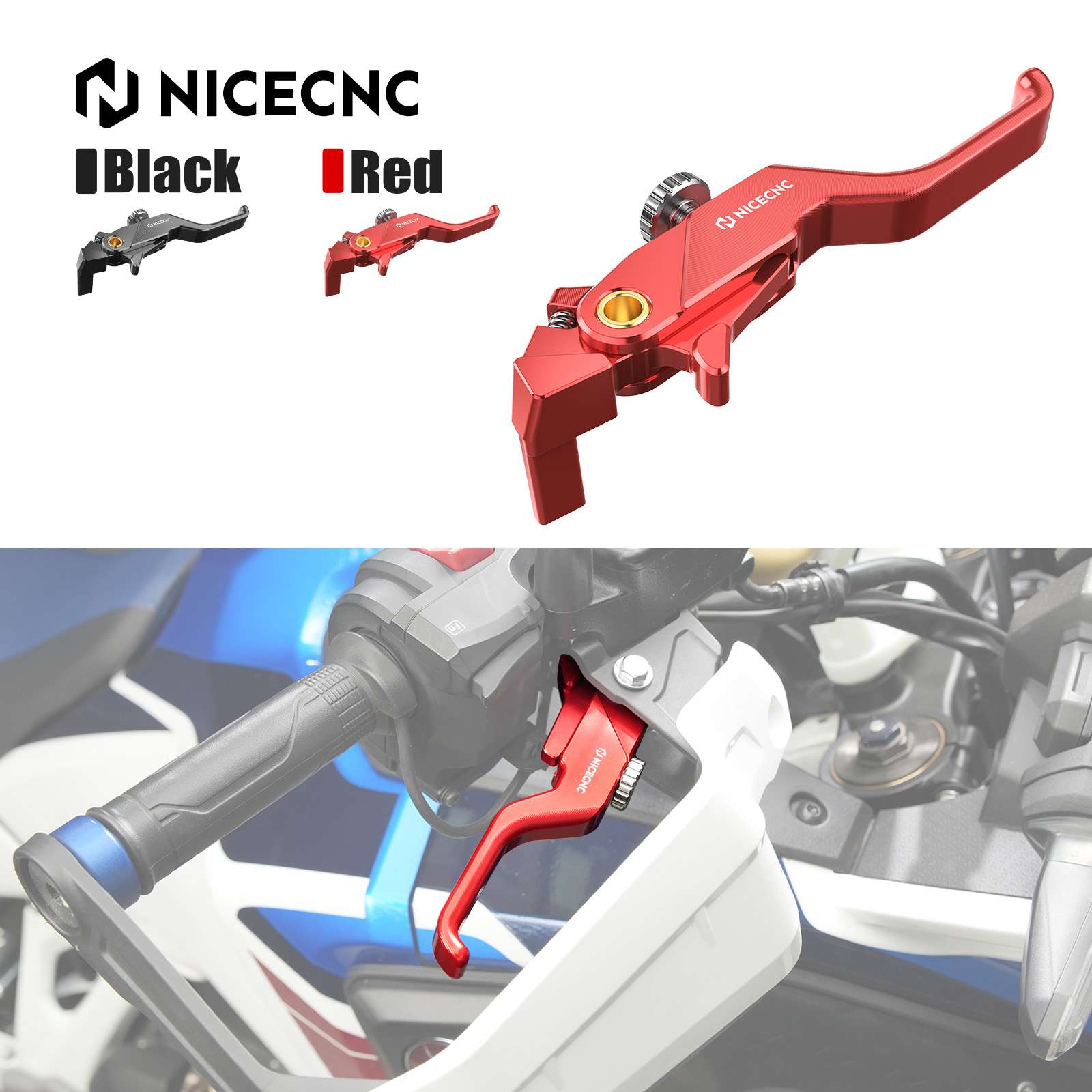 Shorty Front Brake Lever with Adjustable Reach for Honda Africa Twin 2020-2026
