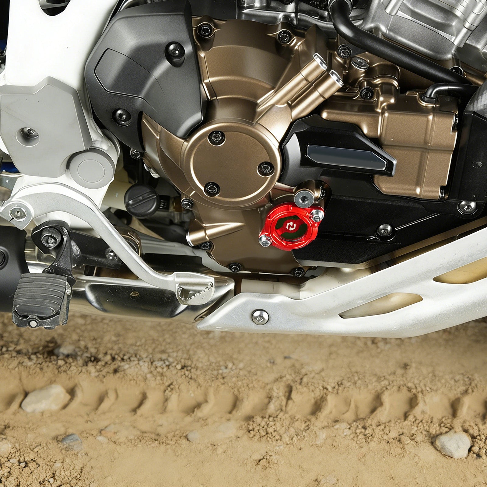 Transparent Oil Filter Cover For Honda CRF 1000L 1100L Africa Twin ADV Sports
