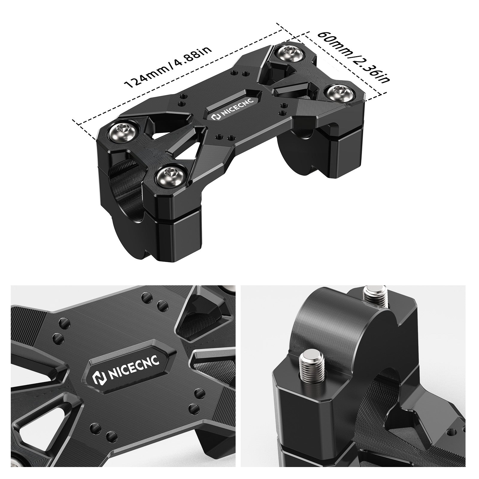 1" Rise GPS Brackets AMPS Mount Handlebar Riser For Honda CRF1100L Africa Twin