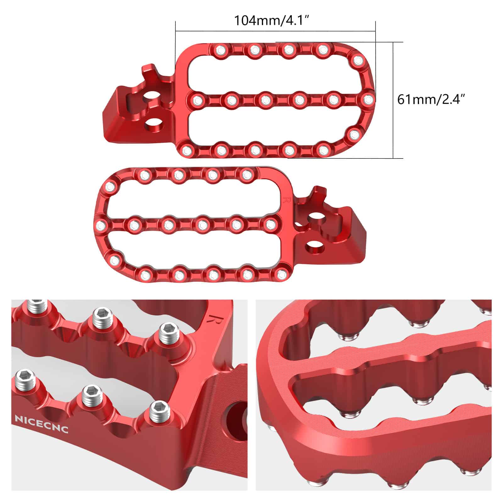 Enlarged Footpegs & Dual Control Brake Pedal Extender For Honda CRF1100L Africa Twin