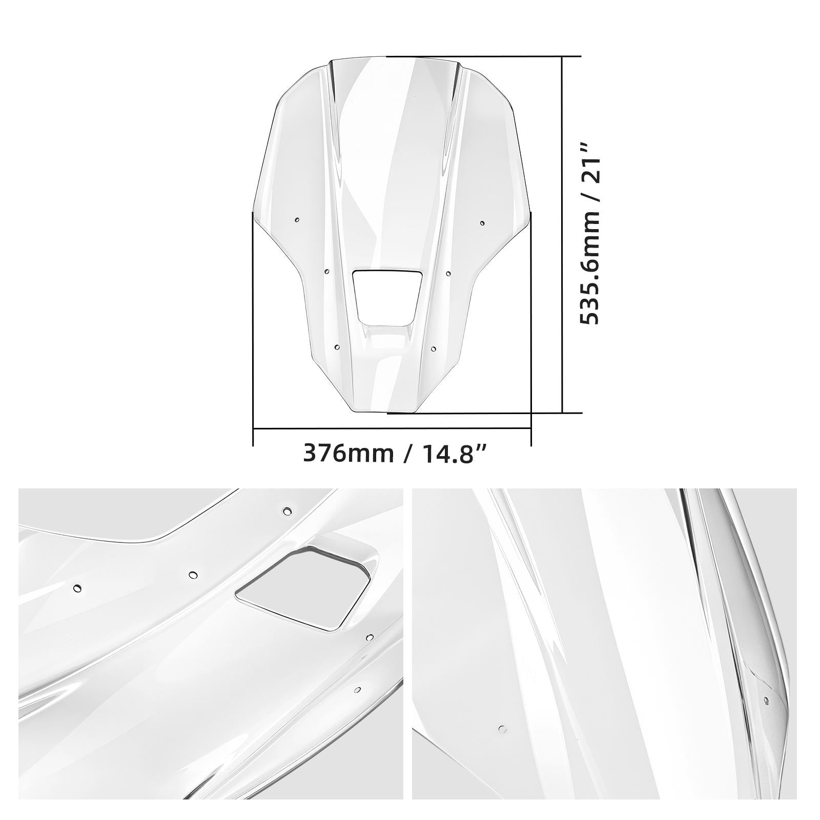 +100mm Windshield Windscreen For Honda CRF1100L Africa Twin 2020-2026